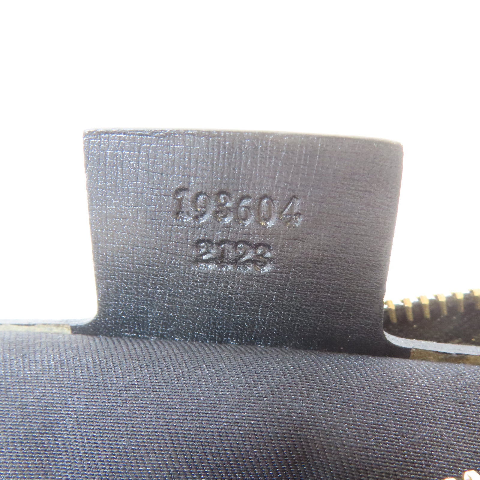 GUCCI 塗層帆布Mini Boston Bag金扣手挽袋白色/黑色