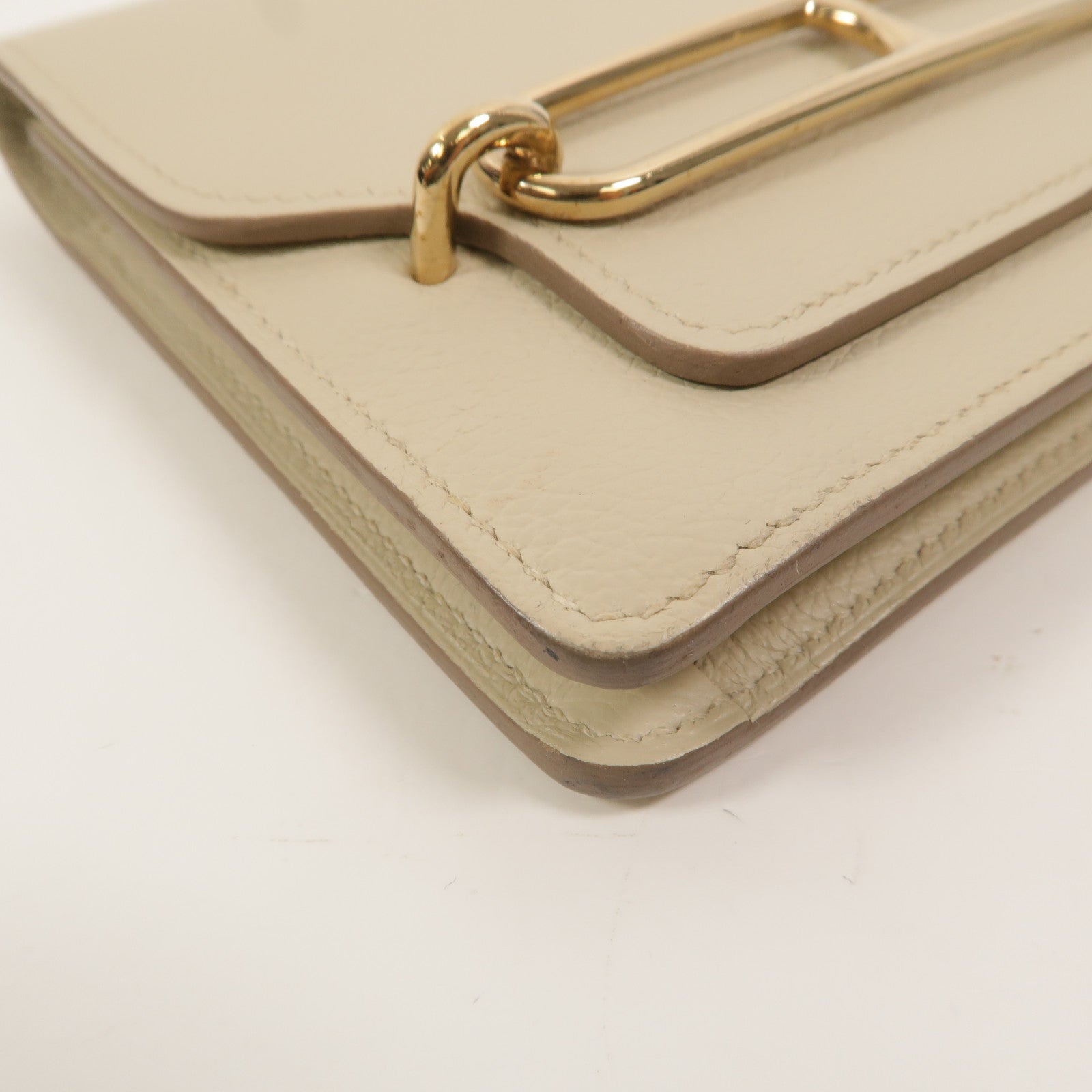 HERMES Evercolor皮革Roulis Slim手拿包Beton