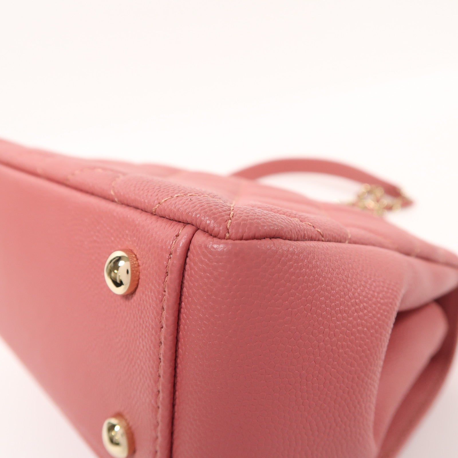 CHANEL 牛皮皮革Affinity Bag金扣手挽肩背兩用袋