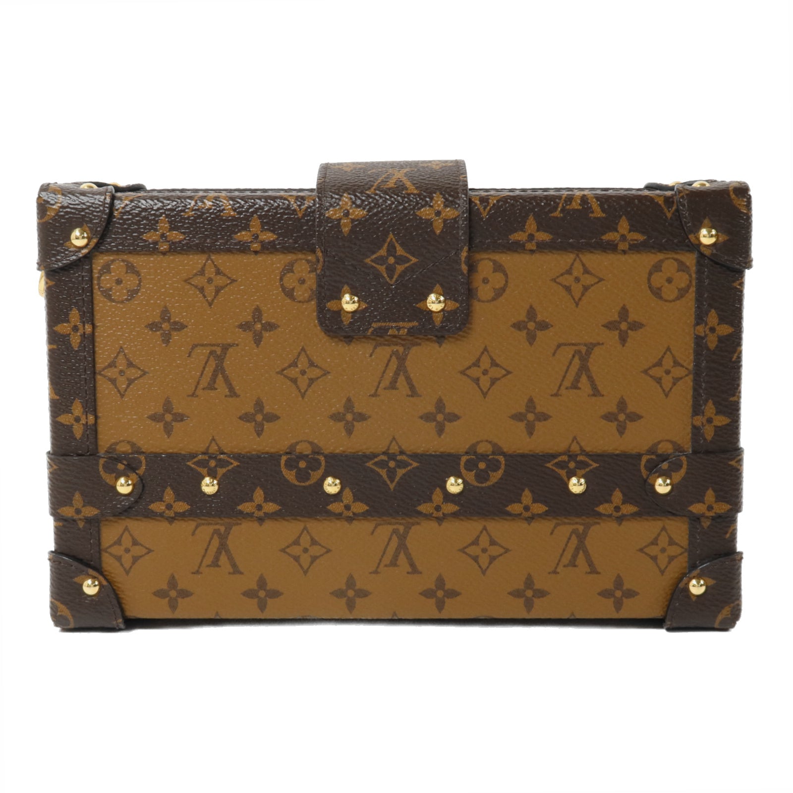 LOUIS VUITTON Monogram Reverse Petite Malle肩背袋