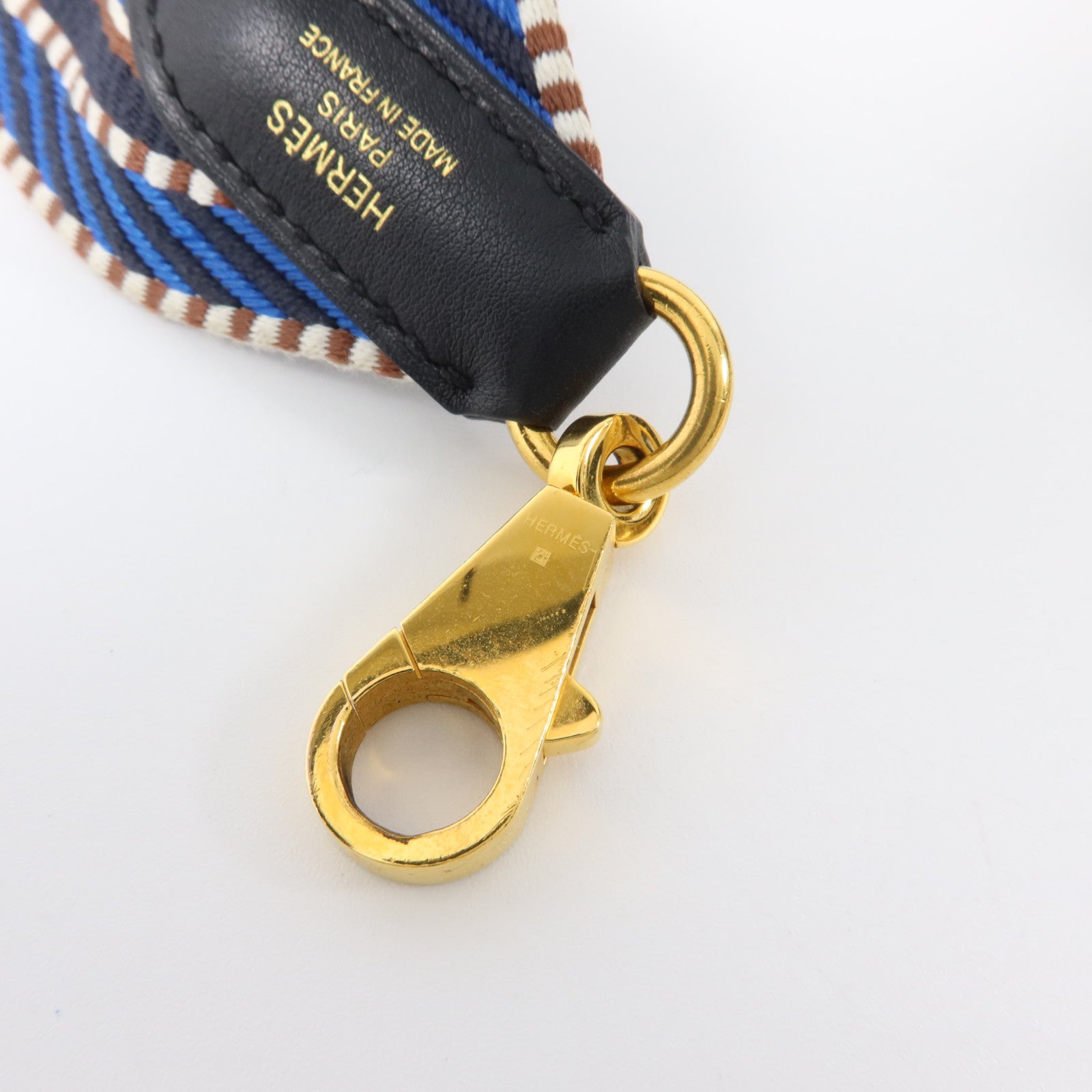 HERMES Swift皮革/帆布Sangle Cavale 50mm Bag Strap肩帶