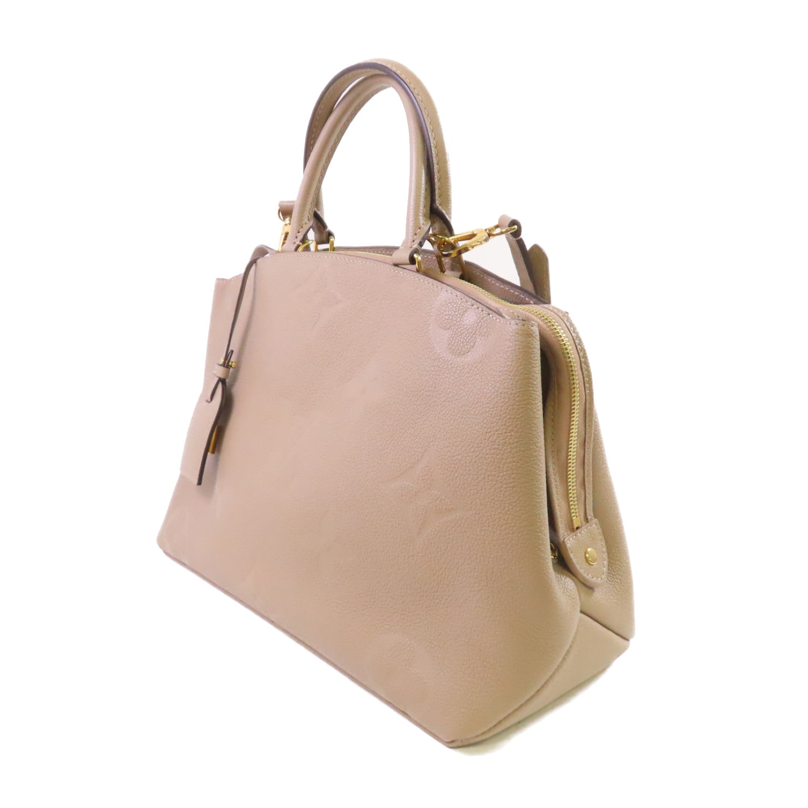 LOUIS VUITTON 【激減優惠】Monogram Empreinte Grand Palais 2 Way Shoulder Bag金扣手挽肩背兩用袋杏色