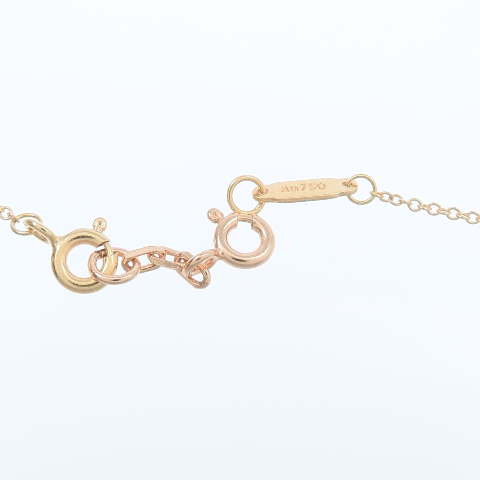 TIFFANY＆CO 18K玫瑰金Heart Diamond Pendant鑽石項鍊