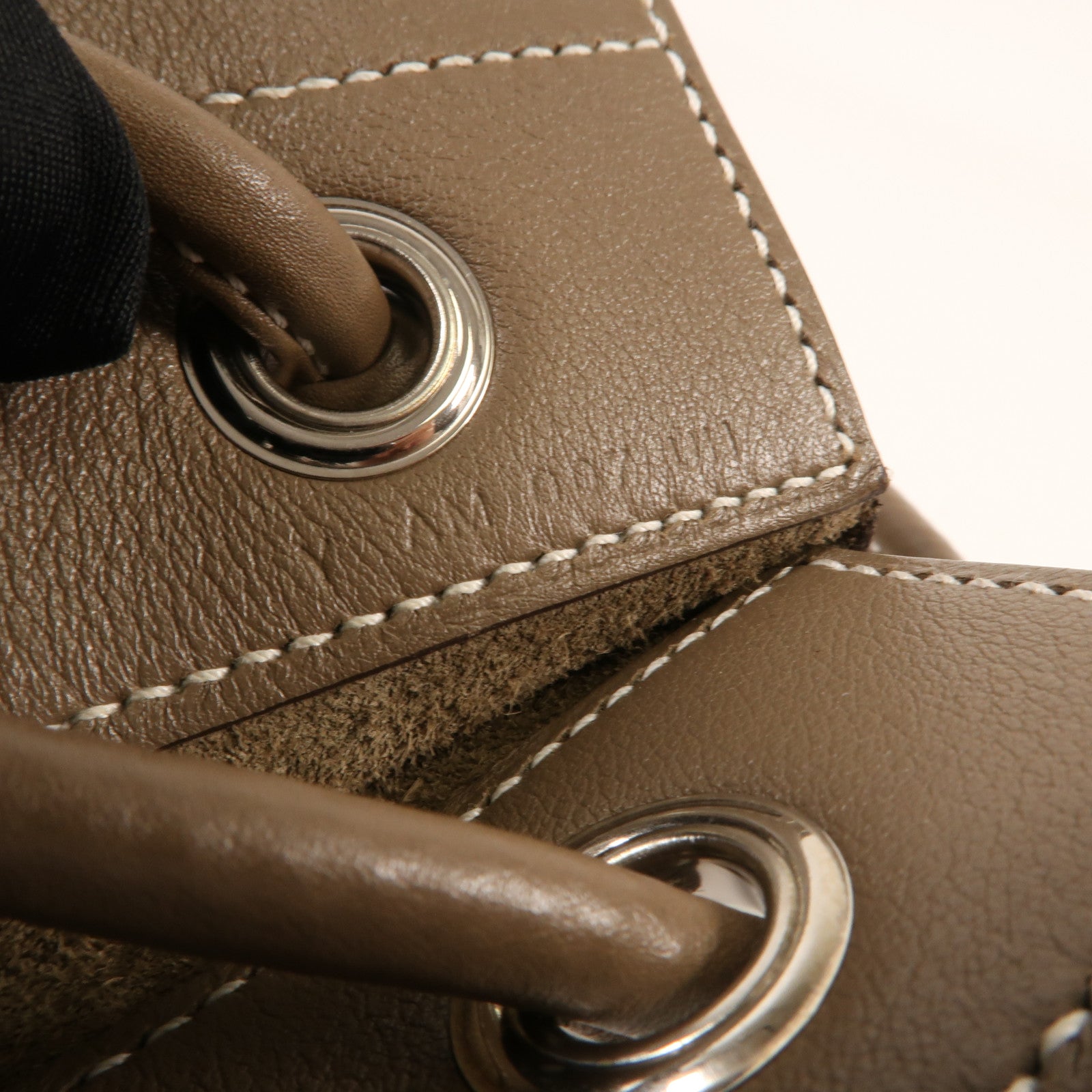 HERMES Swift皮革Aline Mini銀扣肩背袋Etoupe