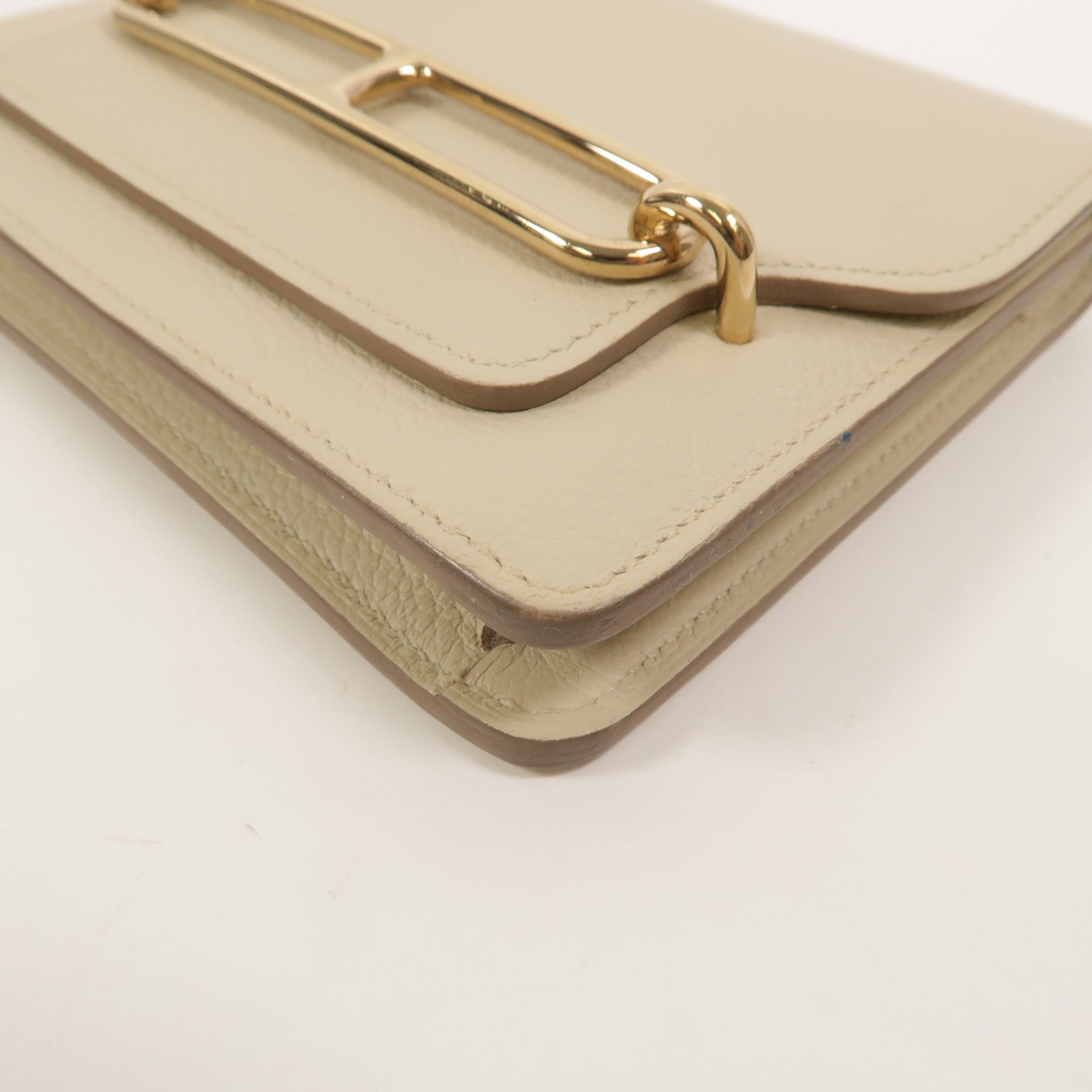 HERMES Evercolor皮革Roulis Slim手拿包Beton