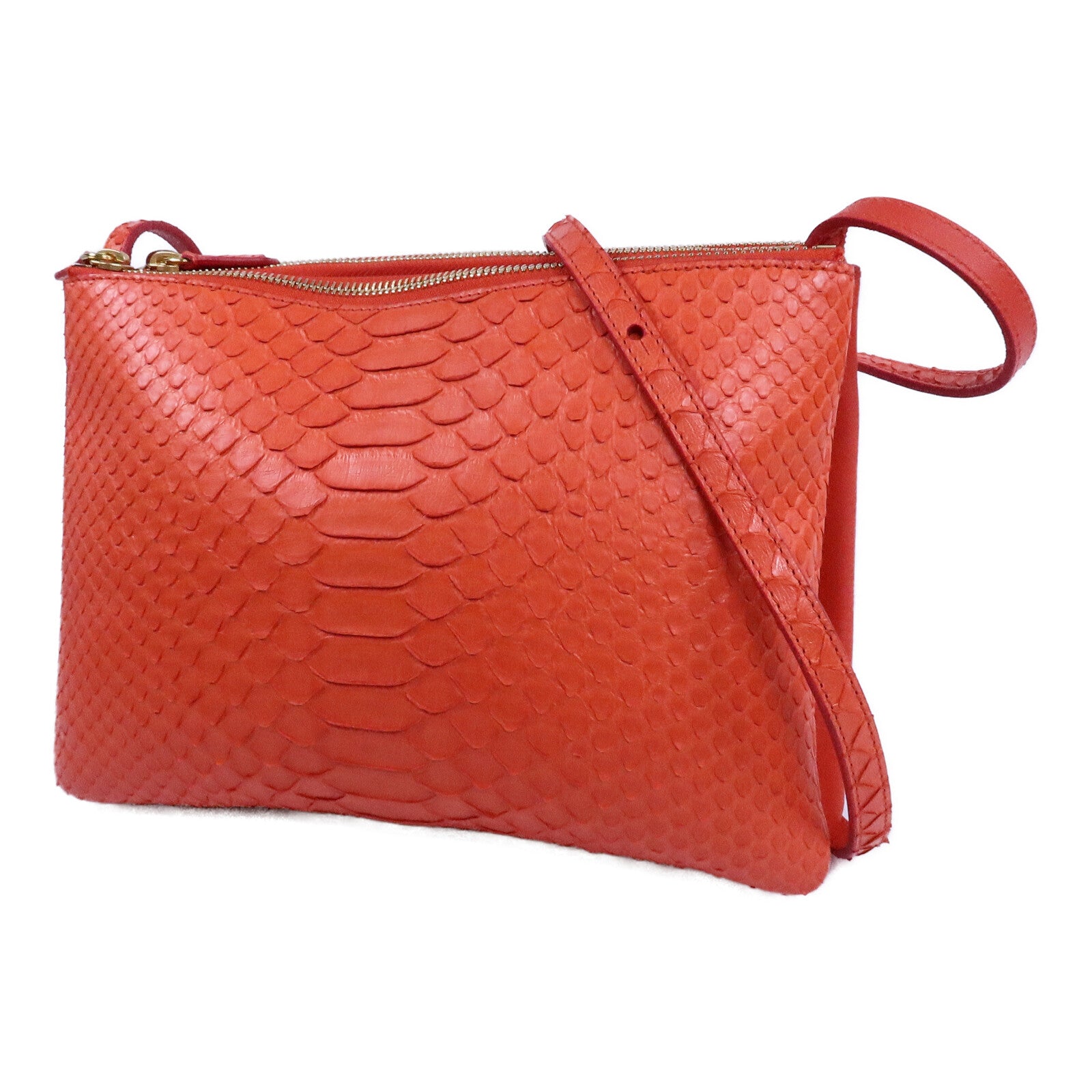 CELINE 蛇皮皮革Trio Large肩背袋