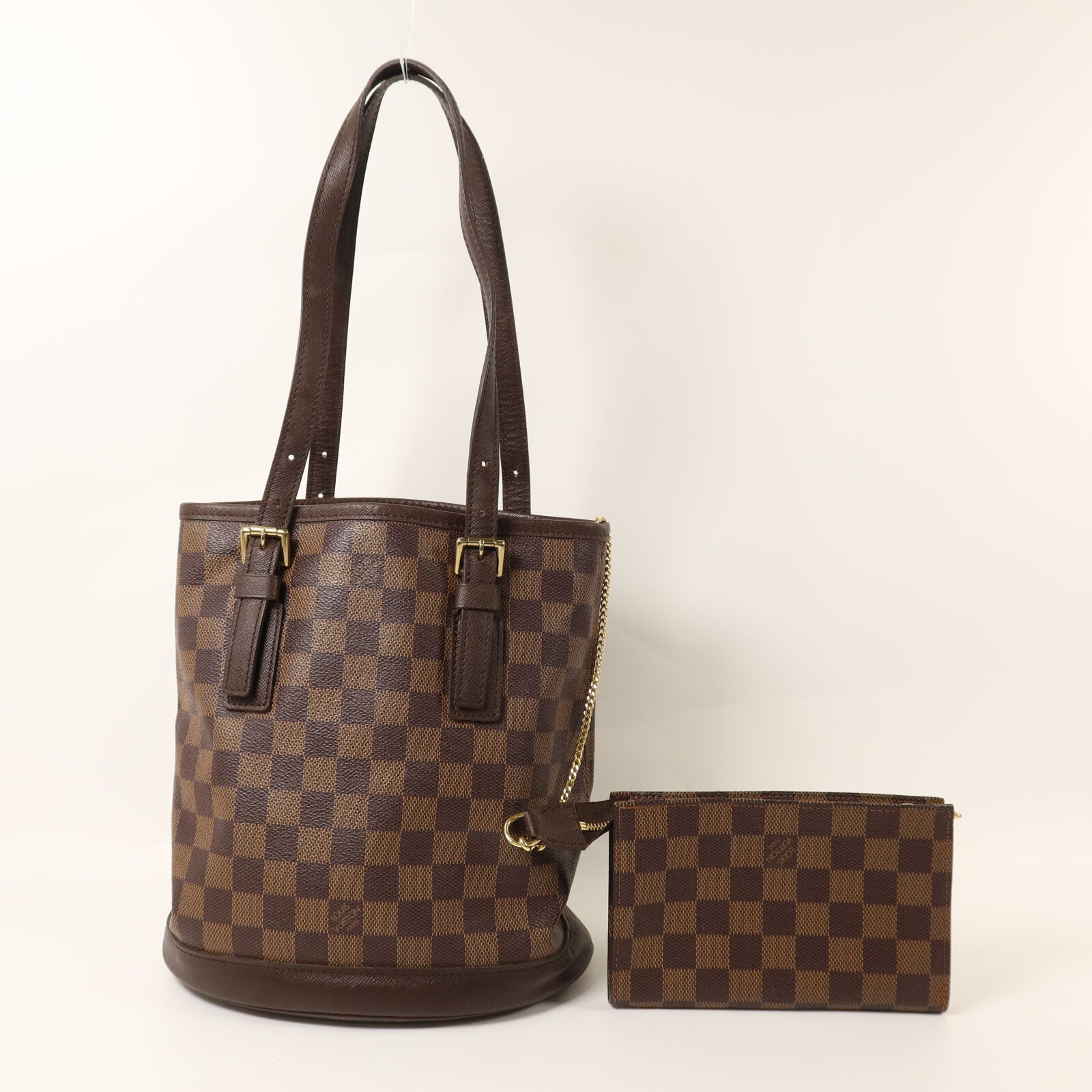 LOUIS VUITTON Damier Marais金扣肩背袋