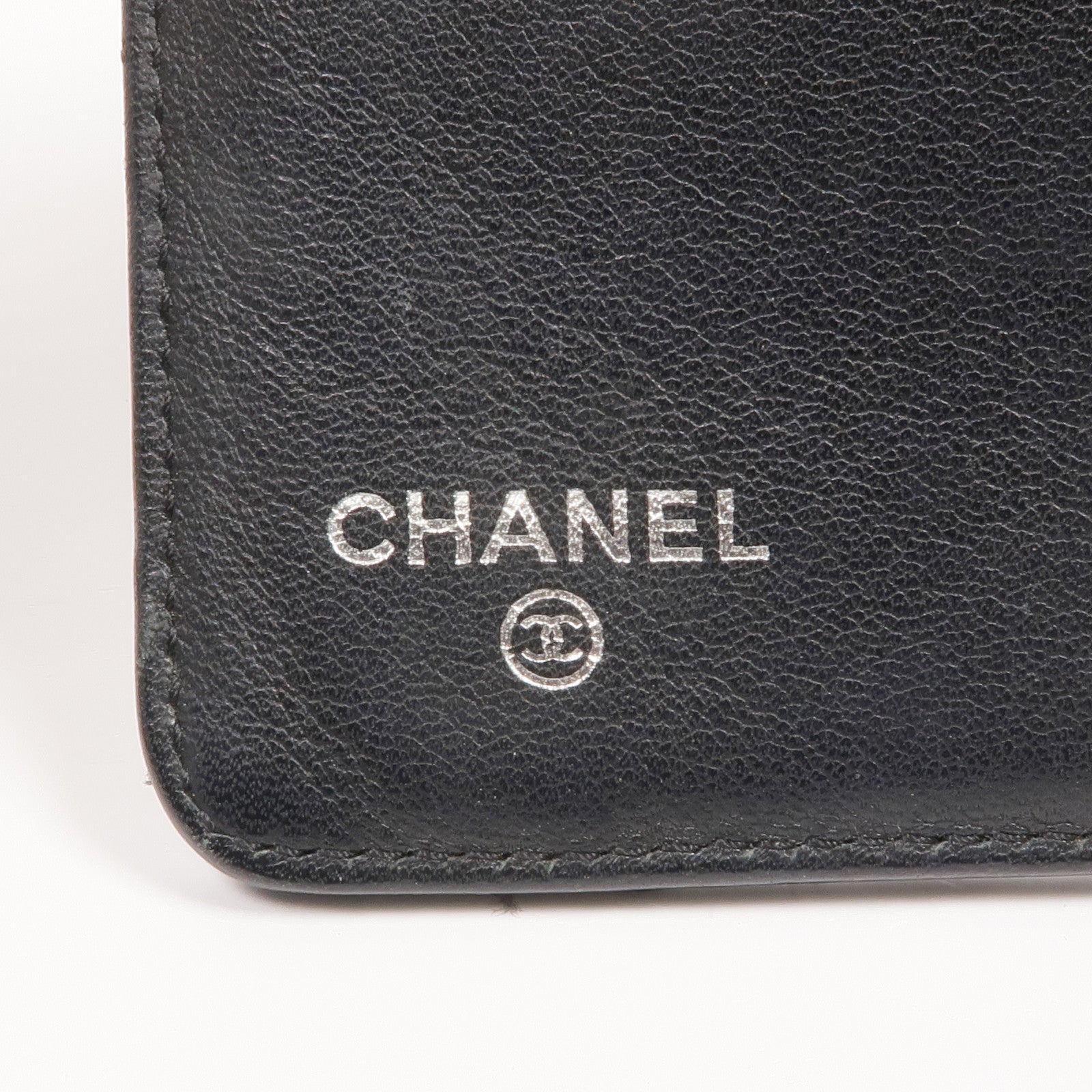 CHANEL 漆皮皮革Wallet銀扣錢包