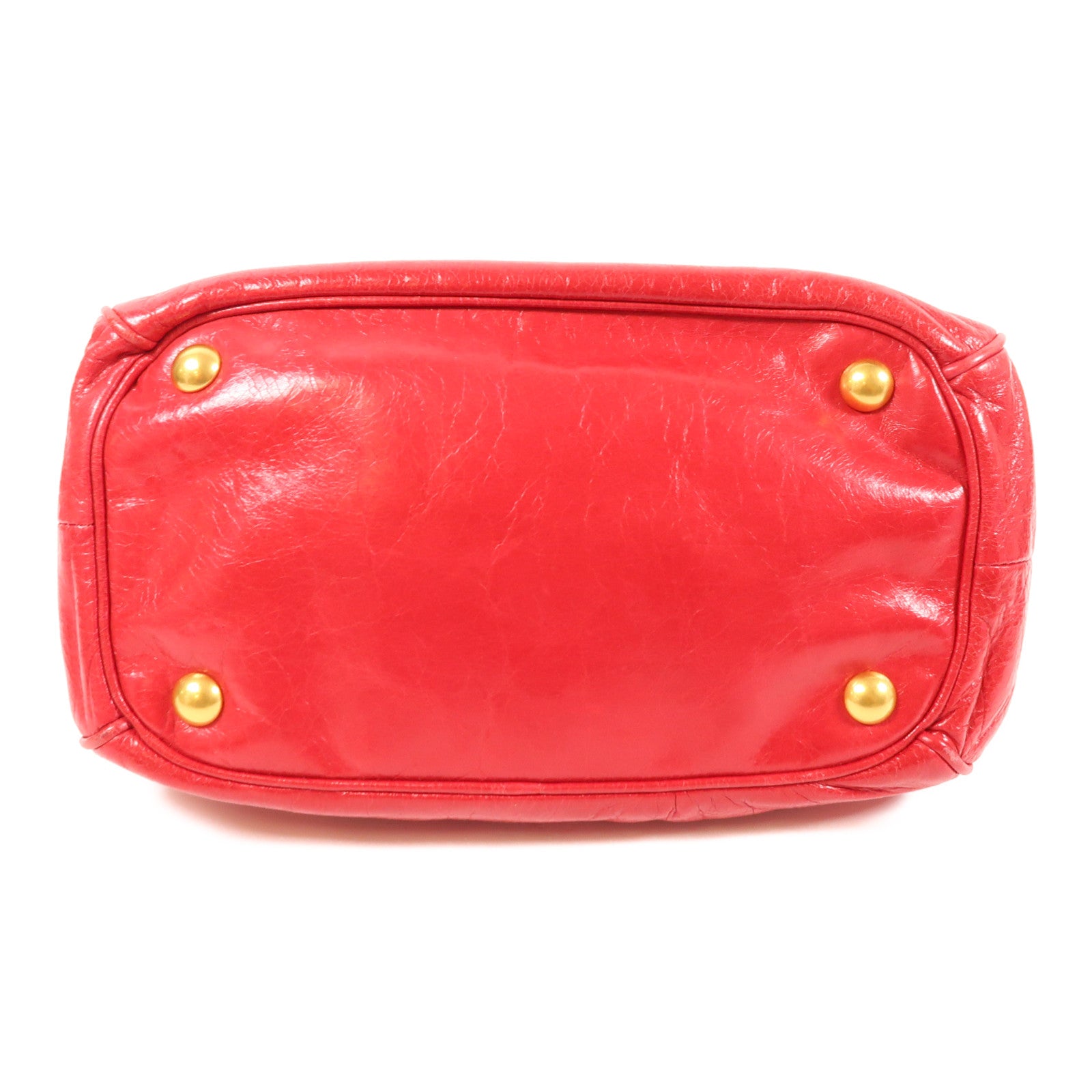 Miu Miu 牛皮皮革2 Way Shoulder金扣手挽肩背兩用袋