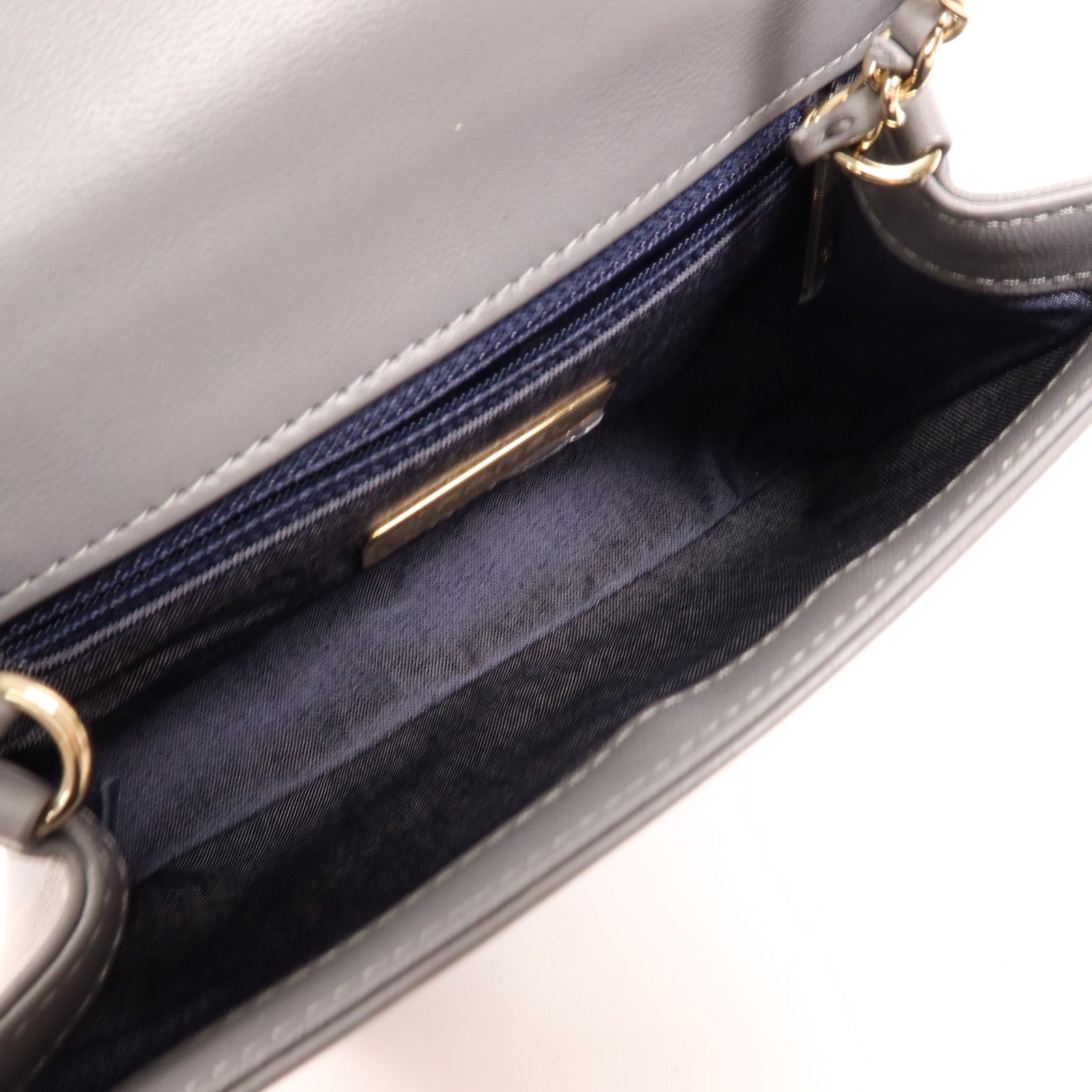 CHANEL 羊皮皮革CC Mania Flap金扣鏈帶肩背袋