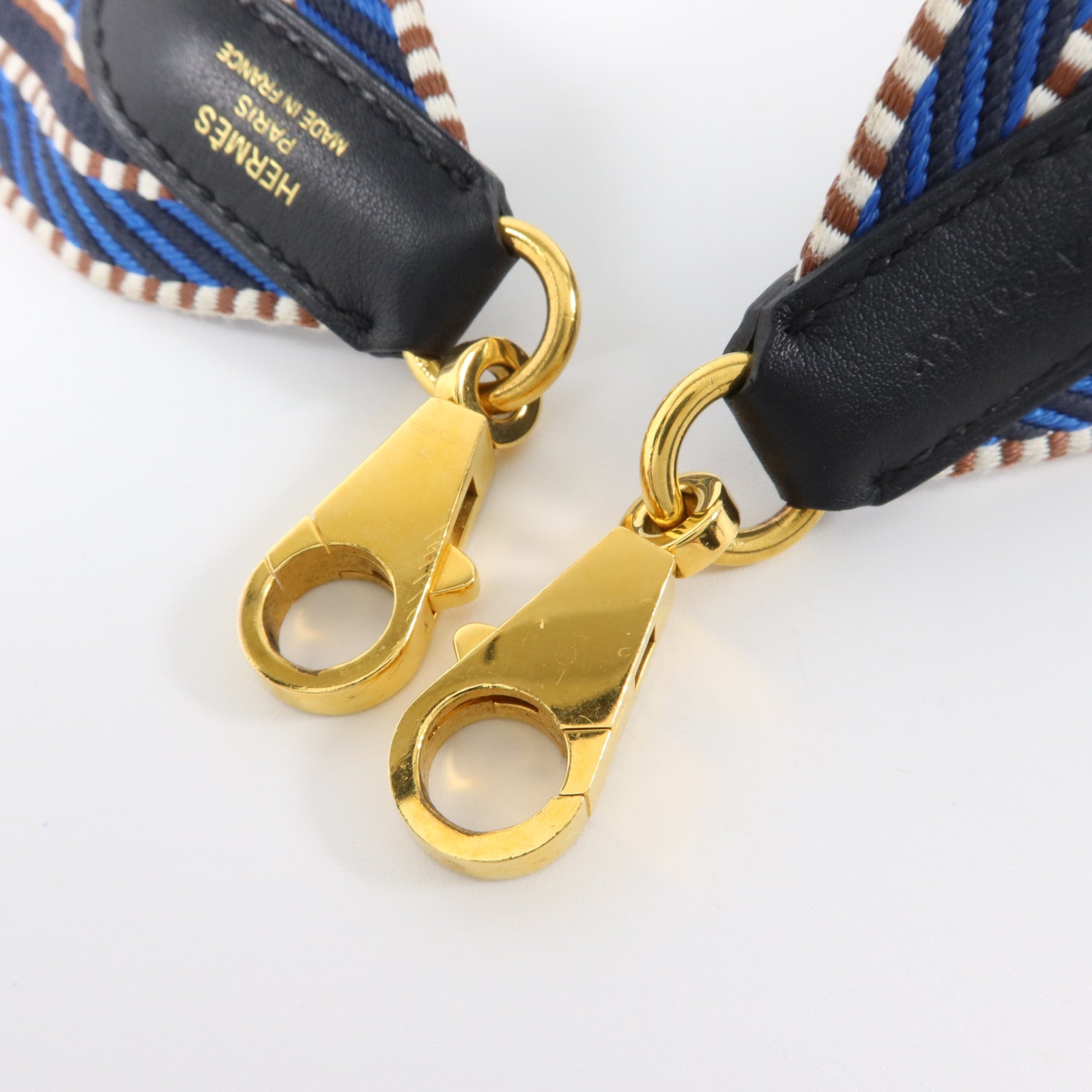HERMES Swift皮革/帆布Sangle Cavale 50mm Bag Strap肩帶