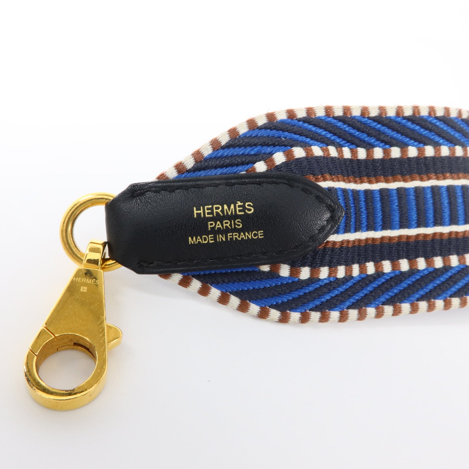 HERMES Swift皮革/帆布Sangle Cavale 50mm Bag Strap肩帶