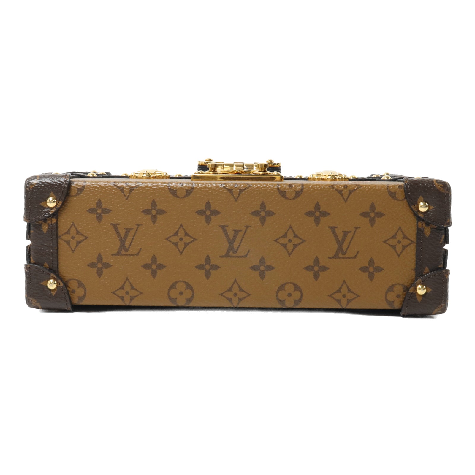 LOUIS VUITTON Monogram Reverse Petite Malle肩背袋