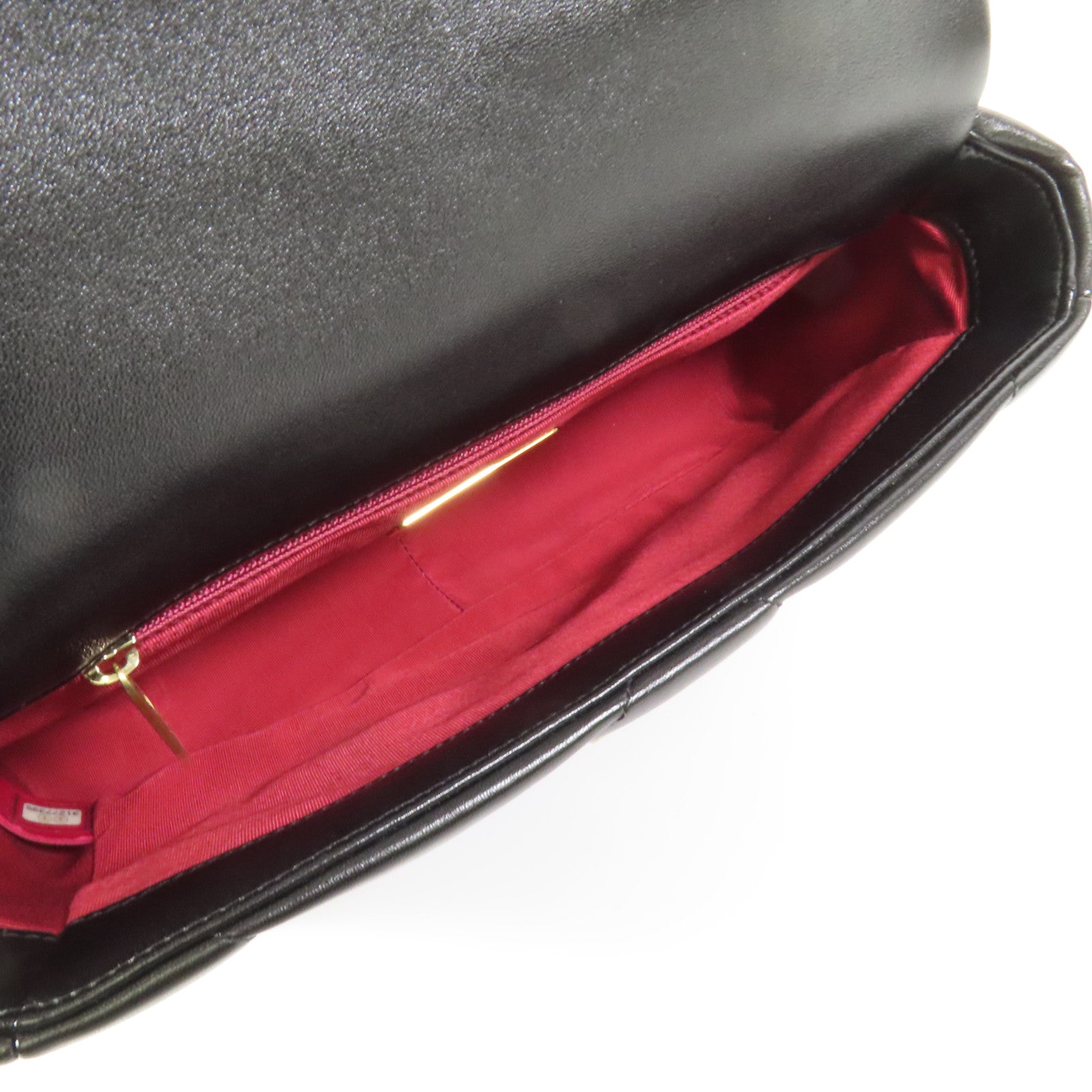 CHANEL 羊皮皮革Chanel 19 Small金扣鏈帶手挽肩背兩用袋