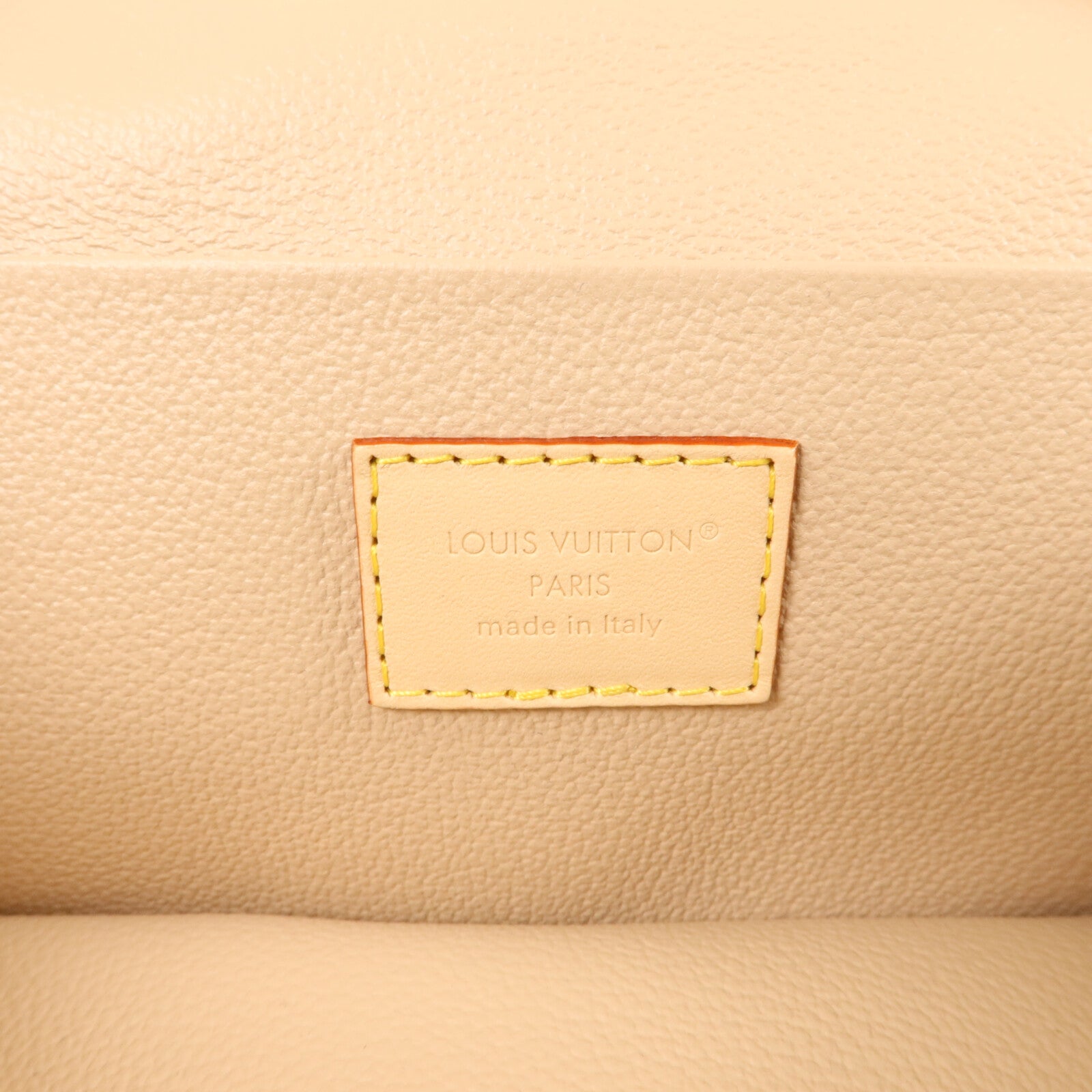 LOUIS VUITTON Monogram Nice Mini金扣手挽袋棕色