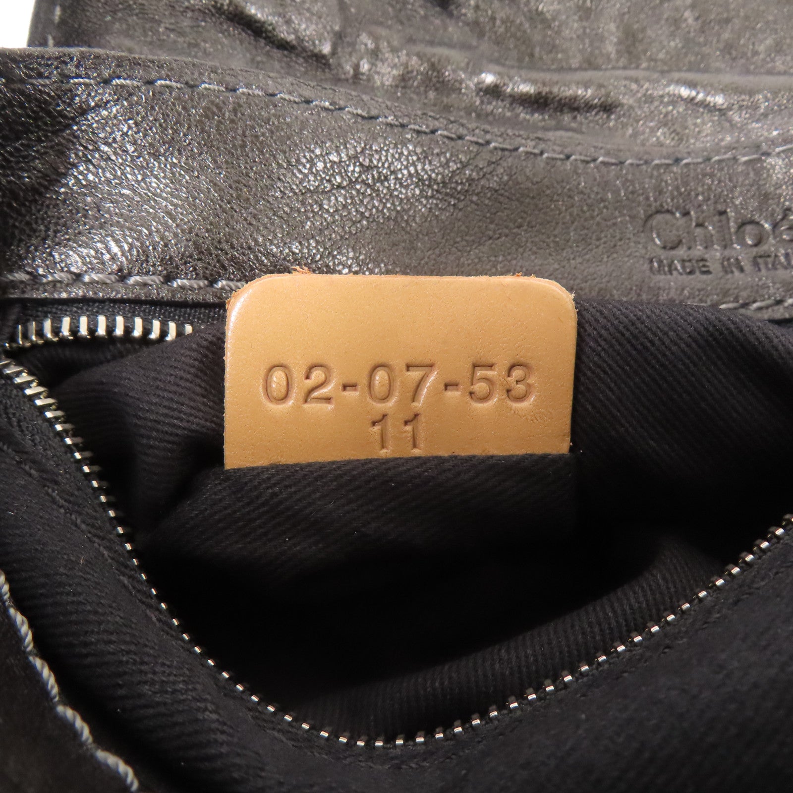Chloe 牛皮皮革Hand Bag金扣肩背袋