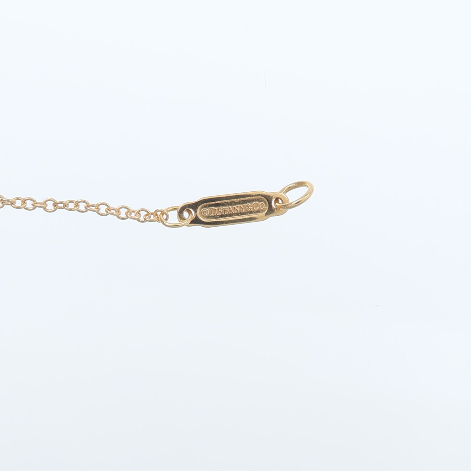TIFFANY＆CO 18K玫瑰金Heart Diamond Pendant鑽石項鍊