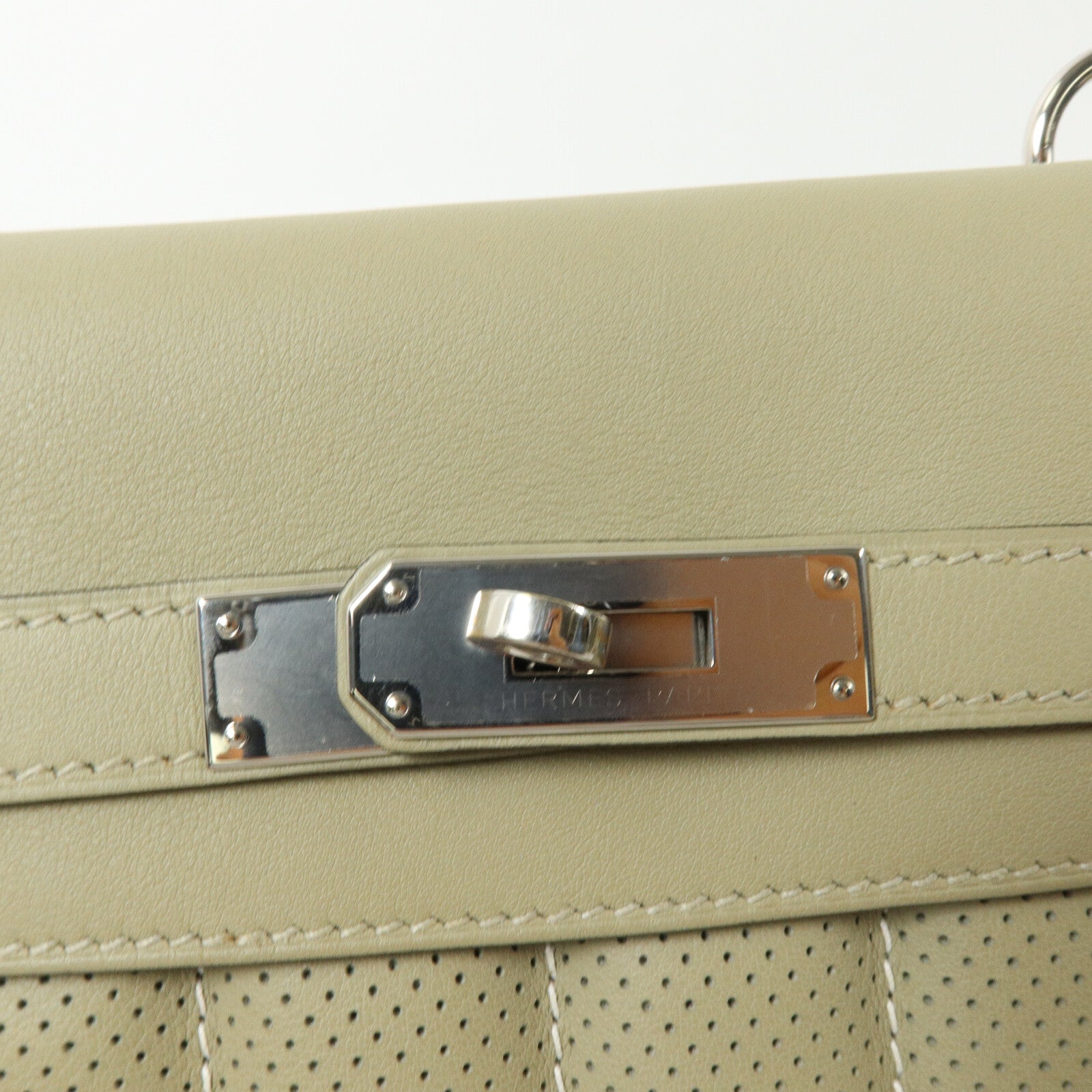 HERMES Swift皮革Berline Mini肩背袋Sauge