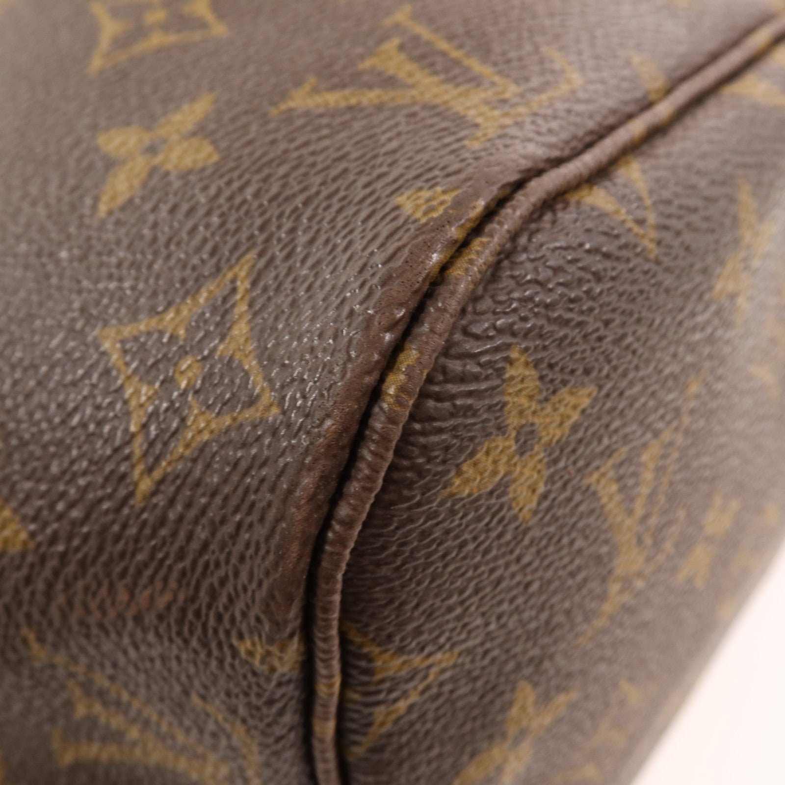 LOUIS VUITTON Monogram Neverfull MM金扣手挽袋