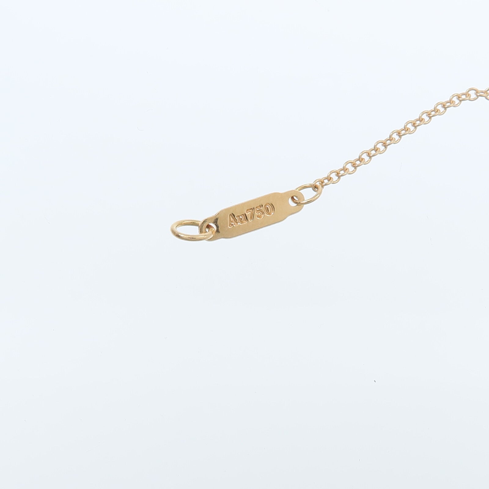 TIFFANY＆CO 18K玫瑰金Heart Diamond Pendant鑽石項鍊