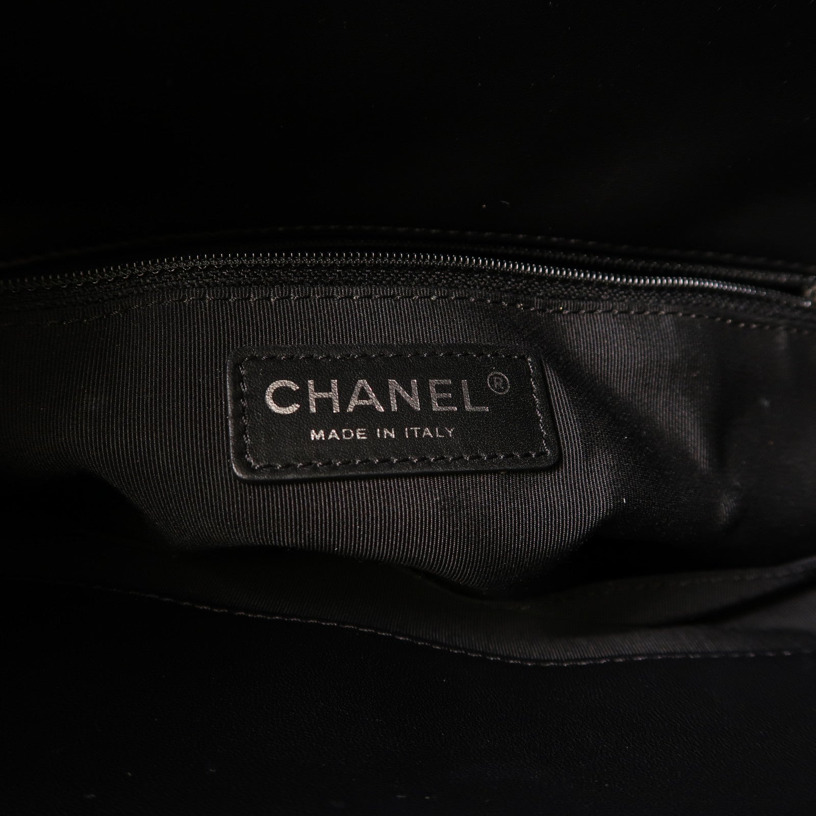 CHANEL 牛皮皮革Tote Bag鏈帶肩背袋