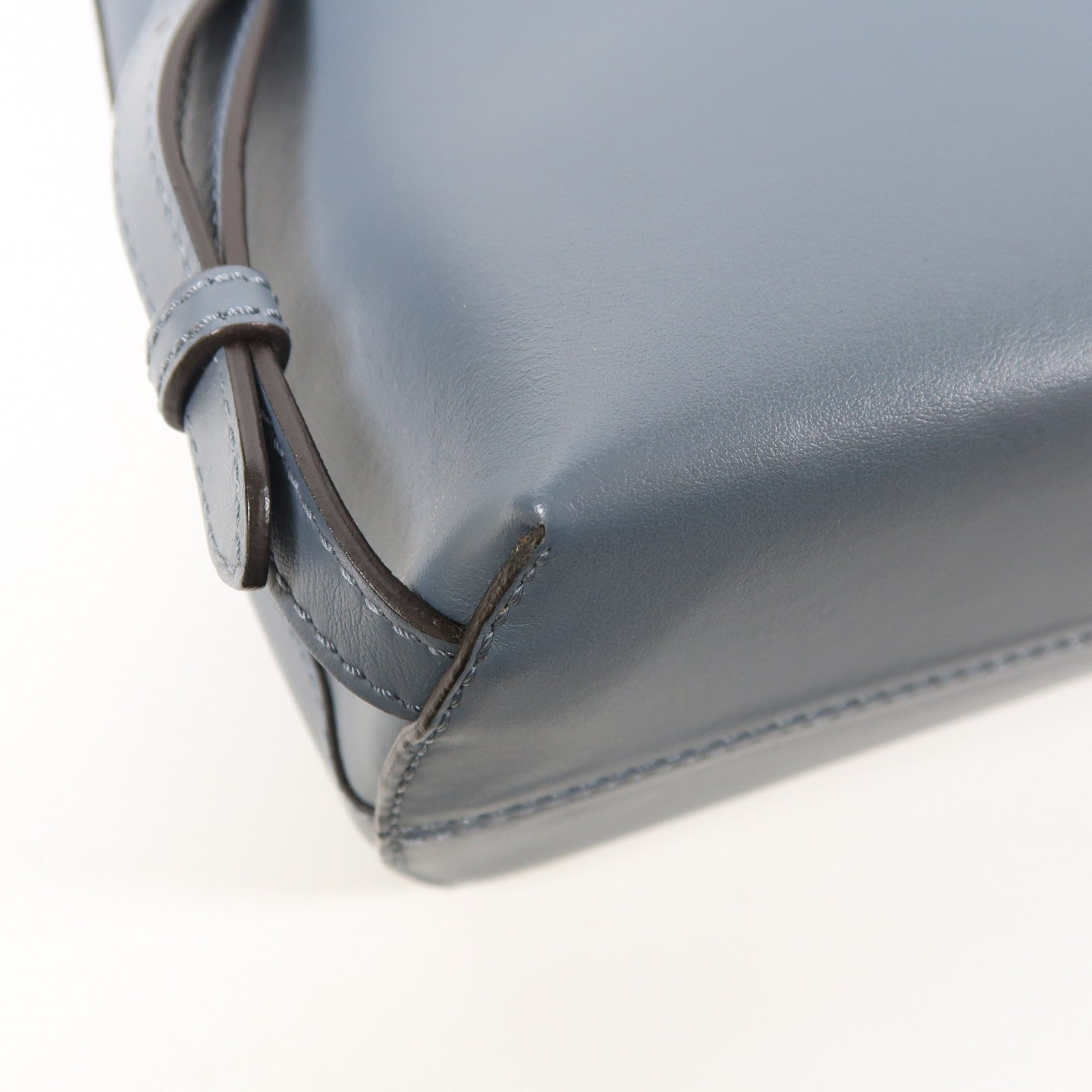 FENDI 【激減優惠】牛皮皮革2 Way Shoulder銀扣手挽肩背兩用袋灰色