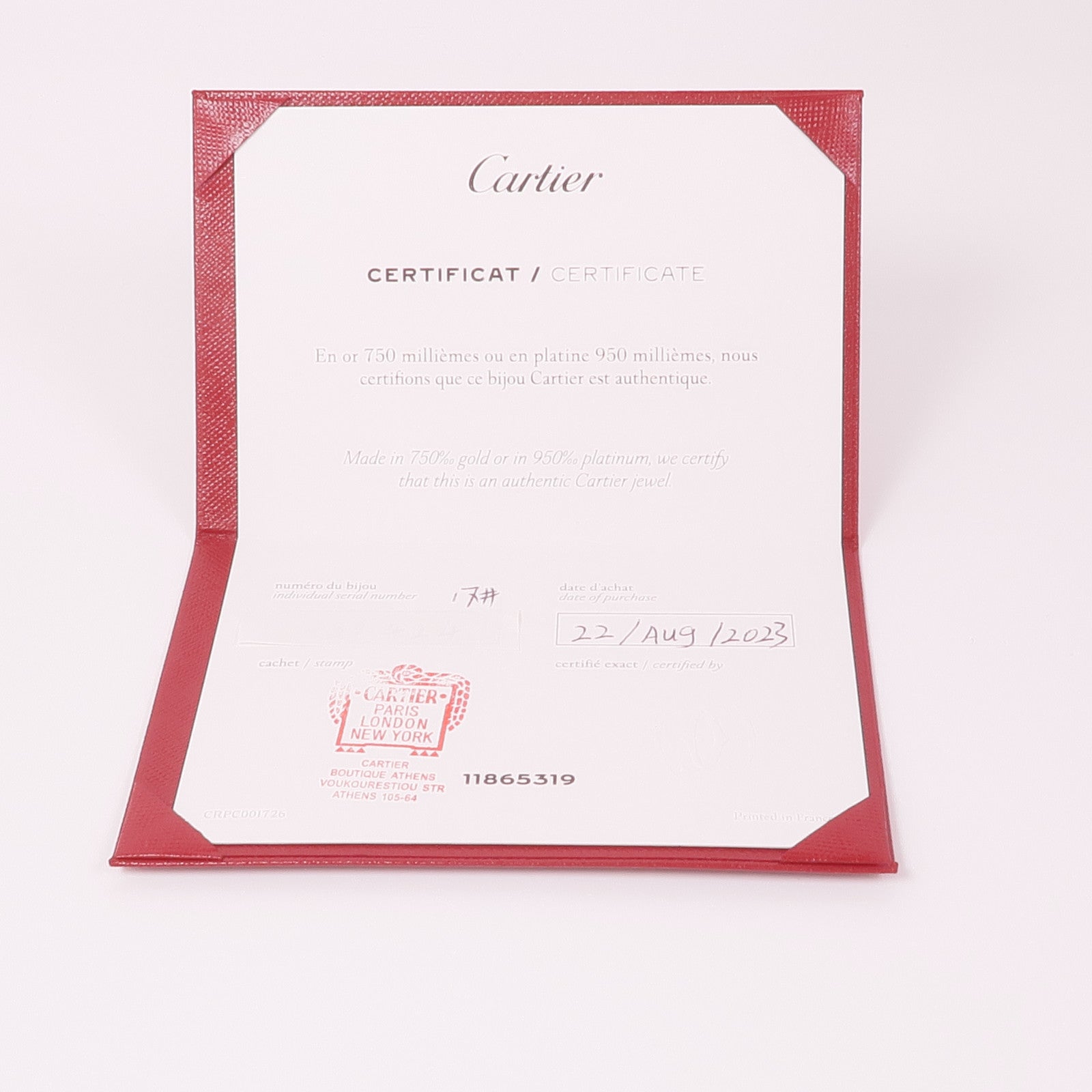 CARTIER 18K玫瑰金10 Diamond Love Bracelet手鐲Cartier#17