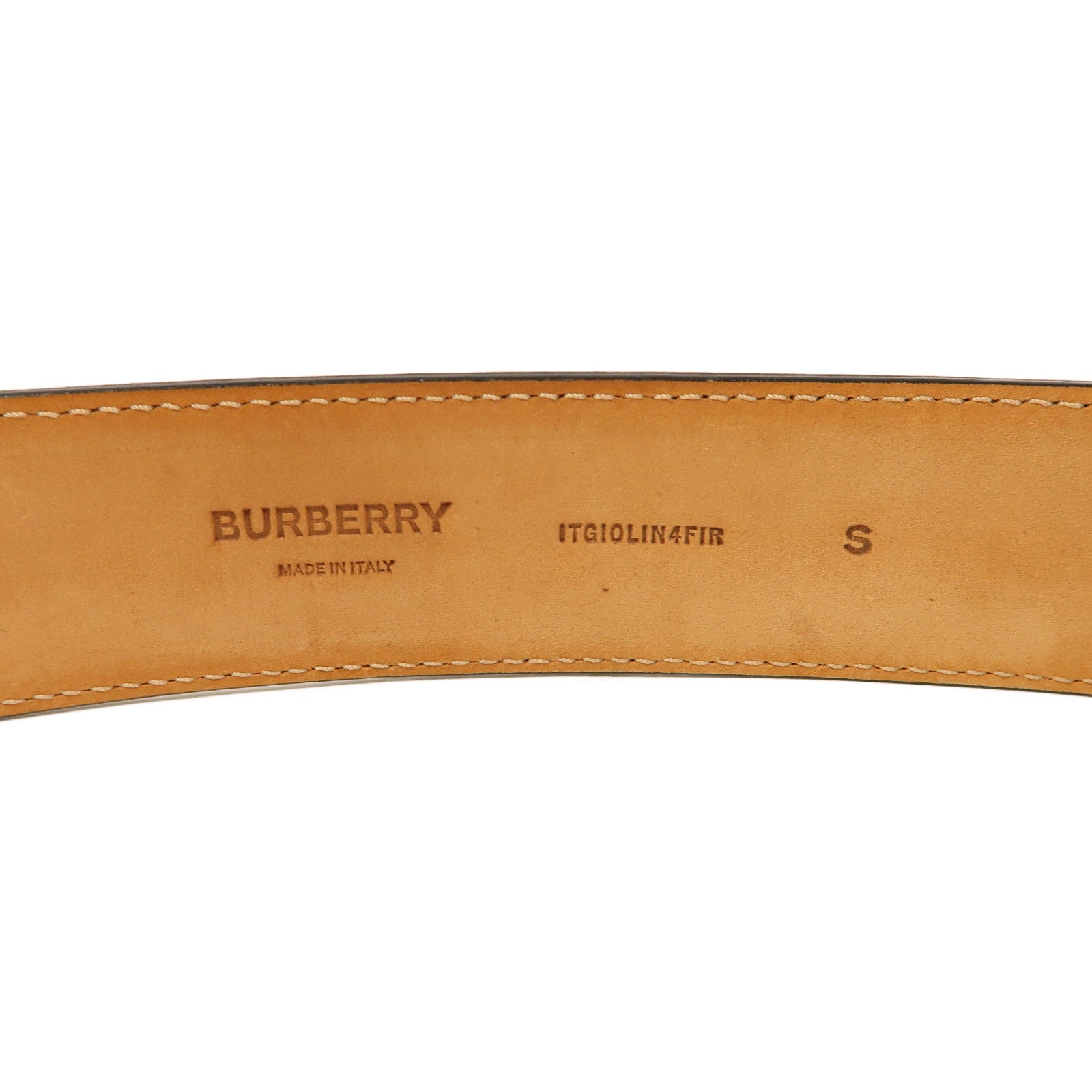 BURBERRY 牛皮皮革Belt 100cm金扣皮帶黑色