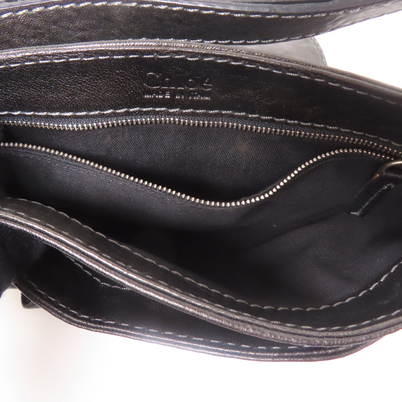 Chloe 牛皮皮革Hand Bag金扣肩背袋