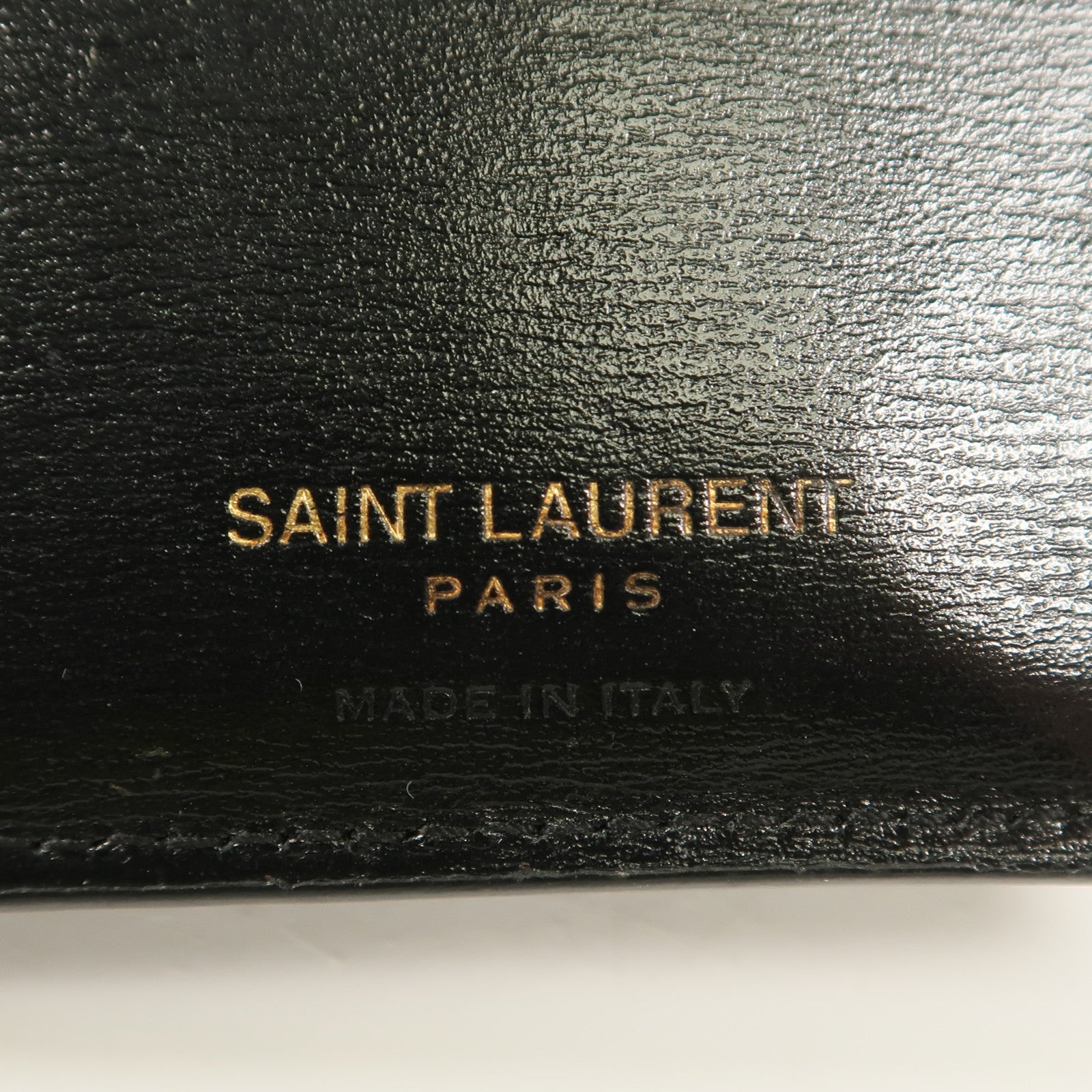 SAINT LAURENT 牛皮皮革Wallet金扣錢包