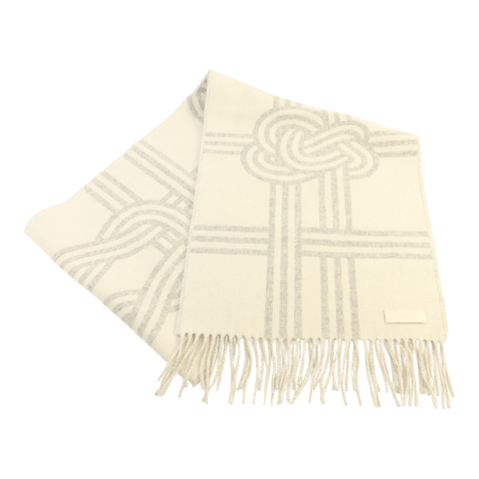 HERMES 羊絨Petite Casaque Noeuds Marins 30x160cm圍巾