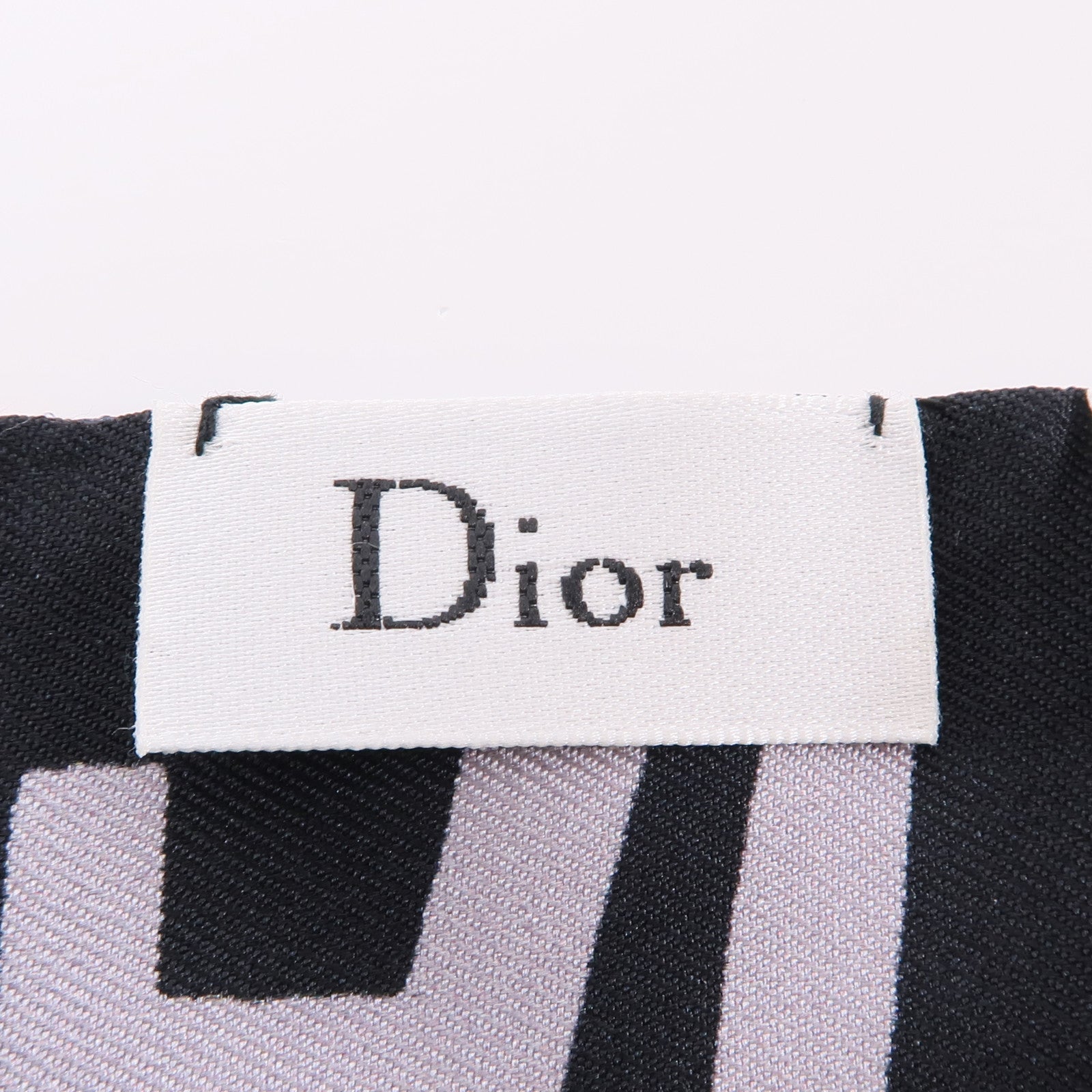 Dior 絲質Scarf絲巾黑色/灰色
