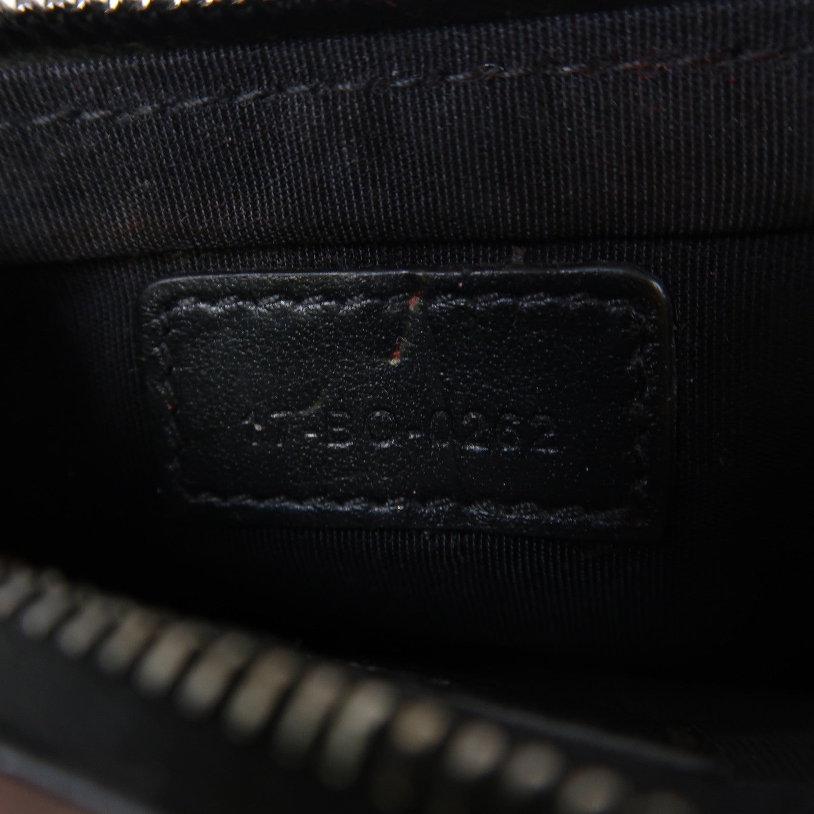 Dior 帆布/牛皮皮革Oblique Card Case銀扣卡片套黑色