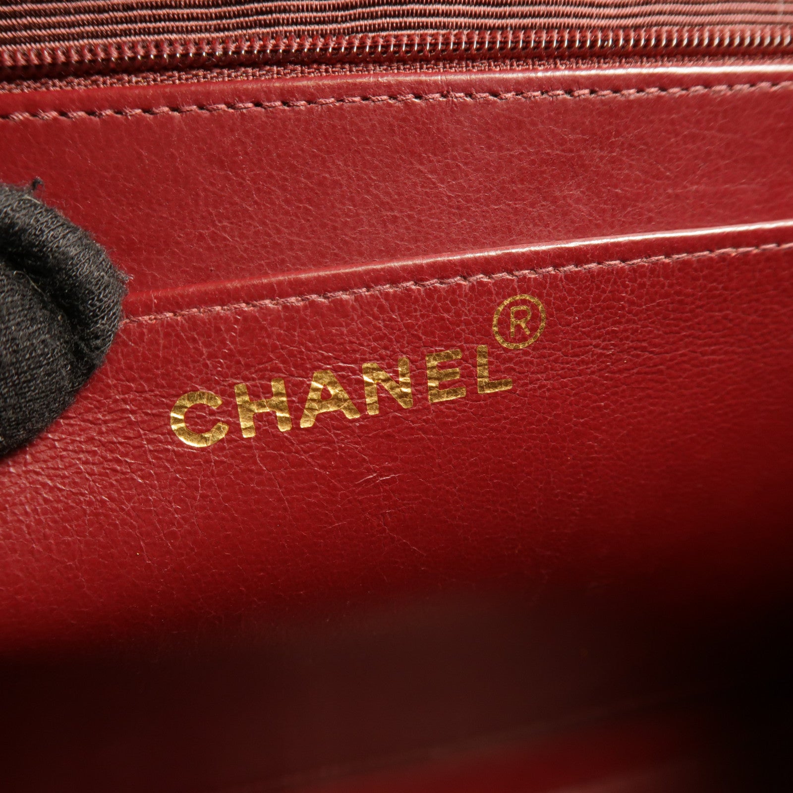 CHANEL 牛皮皮革Vintage Chain Shoulder金扣肩背袋