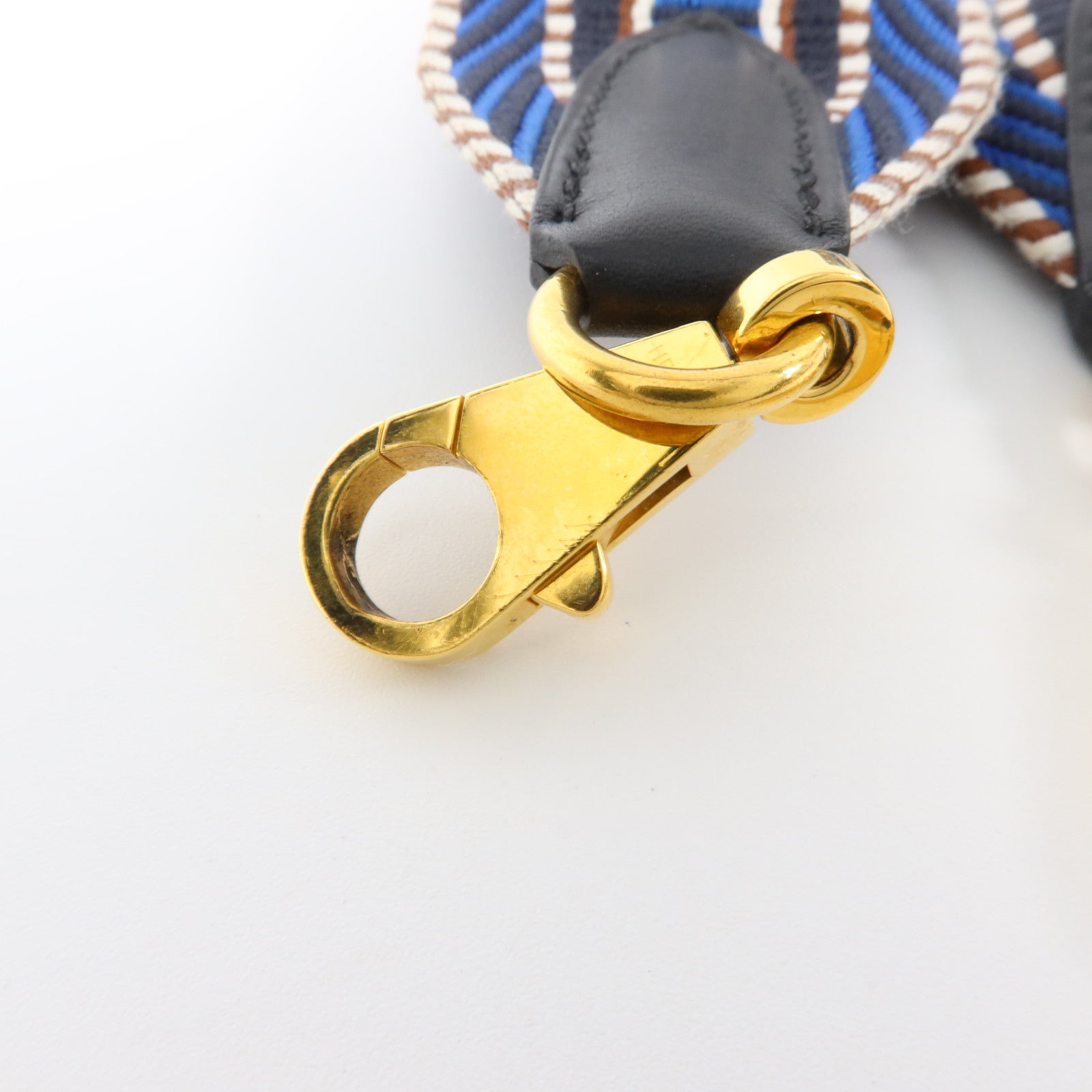 HERMES Swift皮革/帆布Sangle Cavale 50mm Bag Strap肩帶