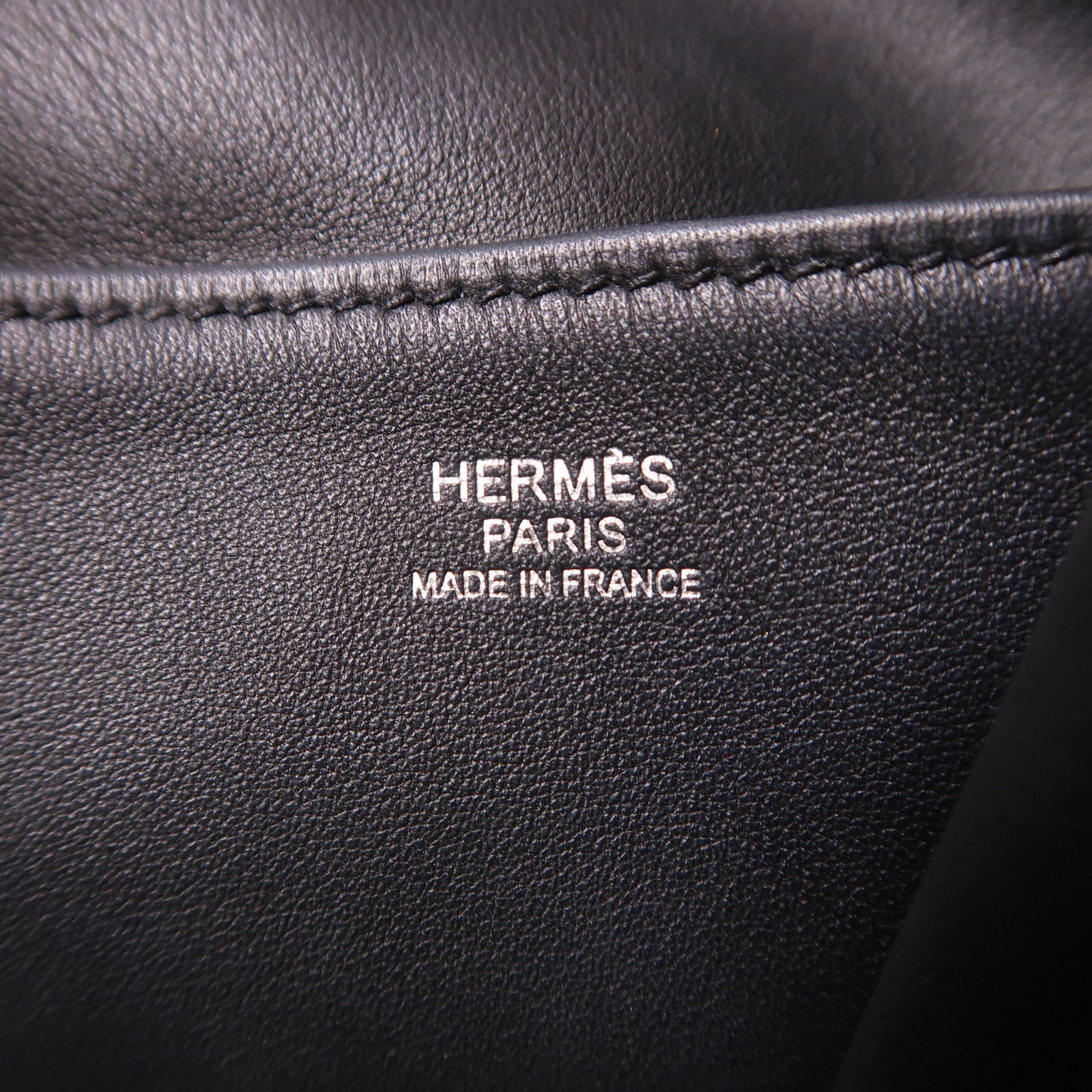 HERMES Evercolor皮革Licol 17銀扣肩背袋