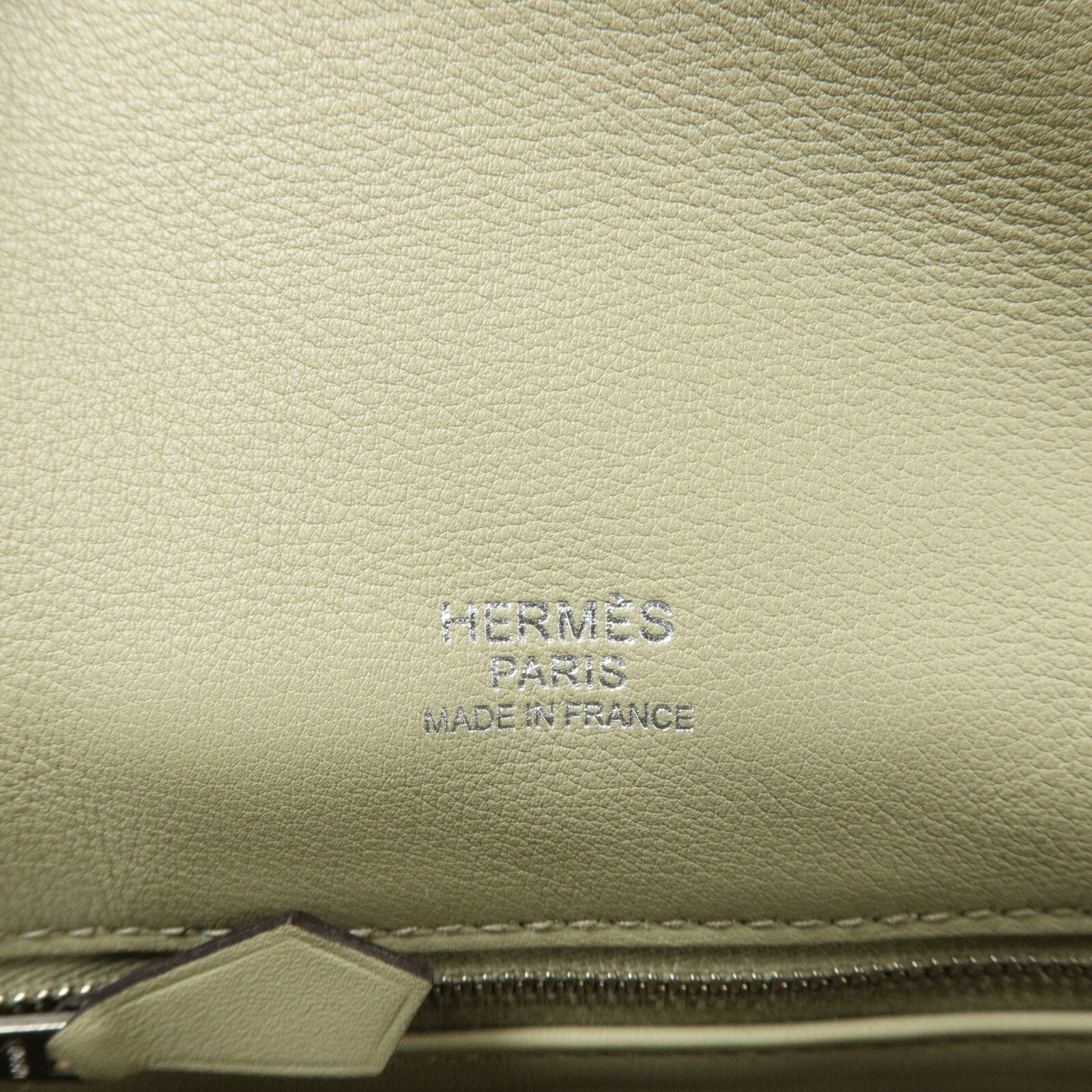 HERMES Swift皮革Berline Mini肩背袋Sauge