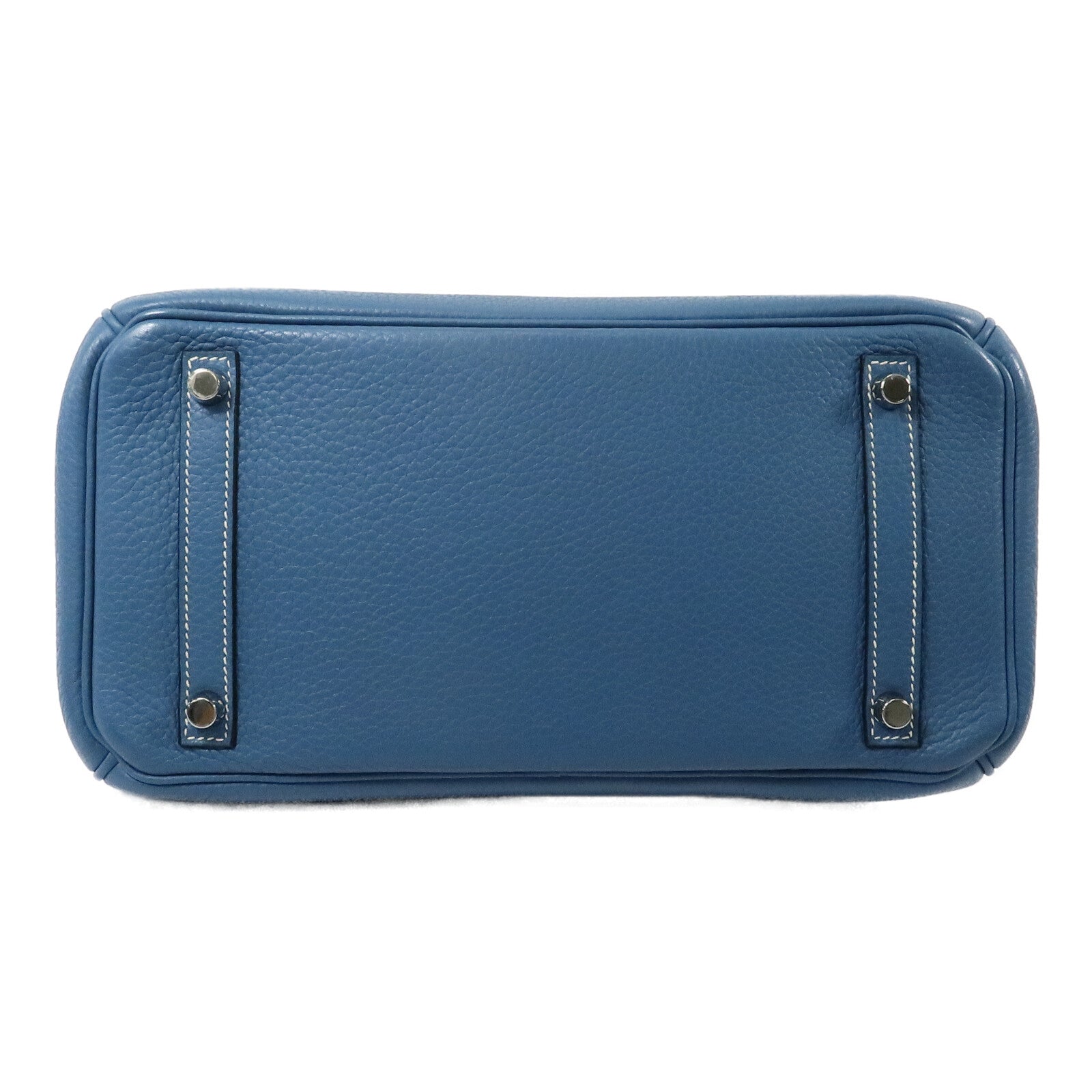 HERMES Togo皮革Birkin 30手挽袋Bleu Jean