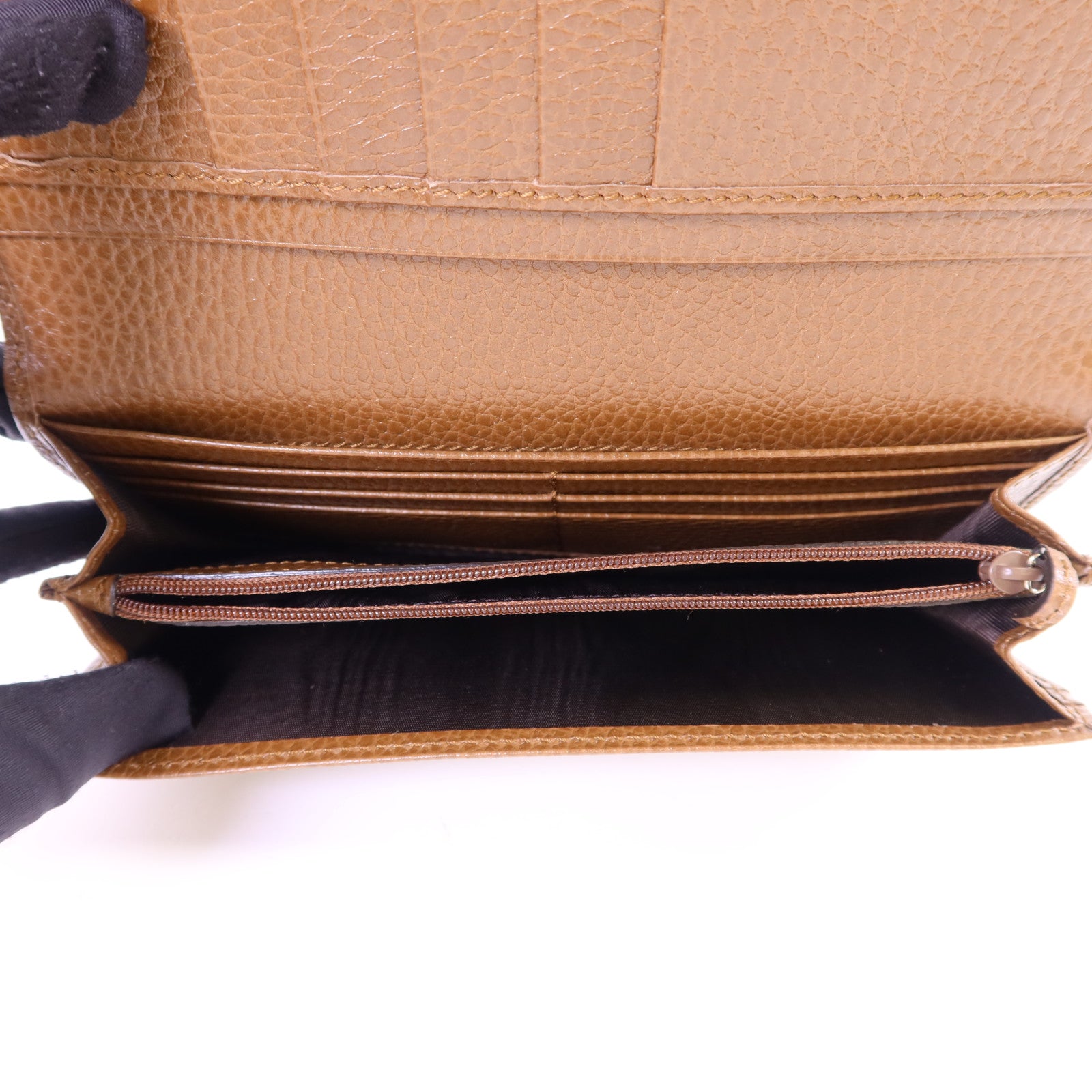 GUCCI 帆布Long Bifold Wallet金扣長錢包