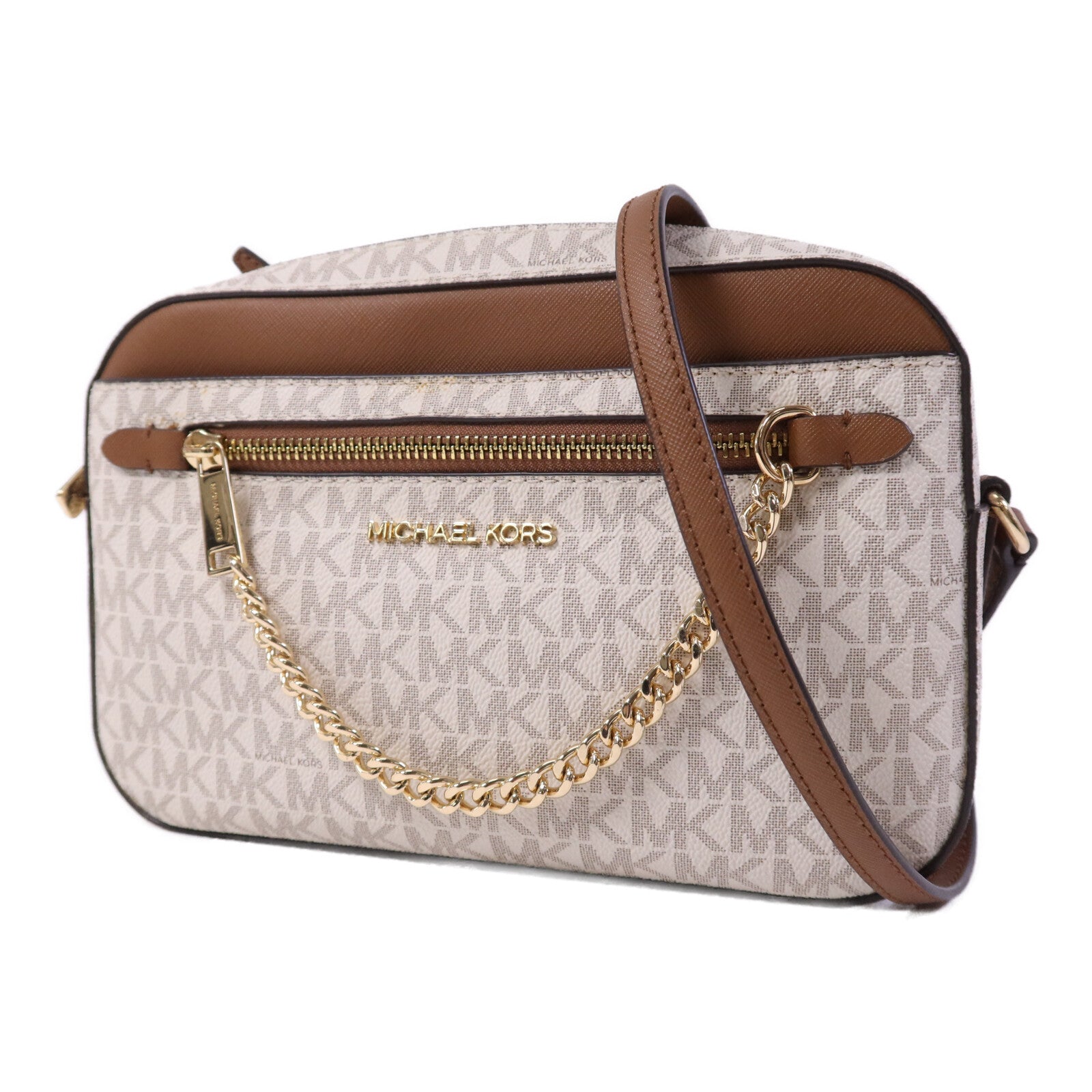 Michael Kors 牛皮皮革Jet Set Shoulder Bag金扣肩背袋