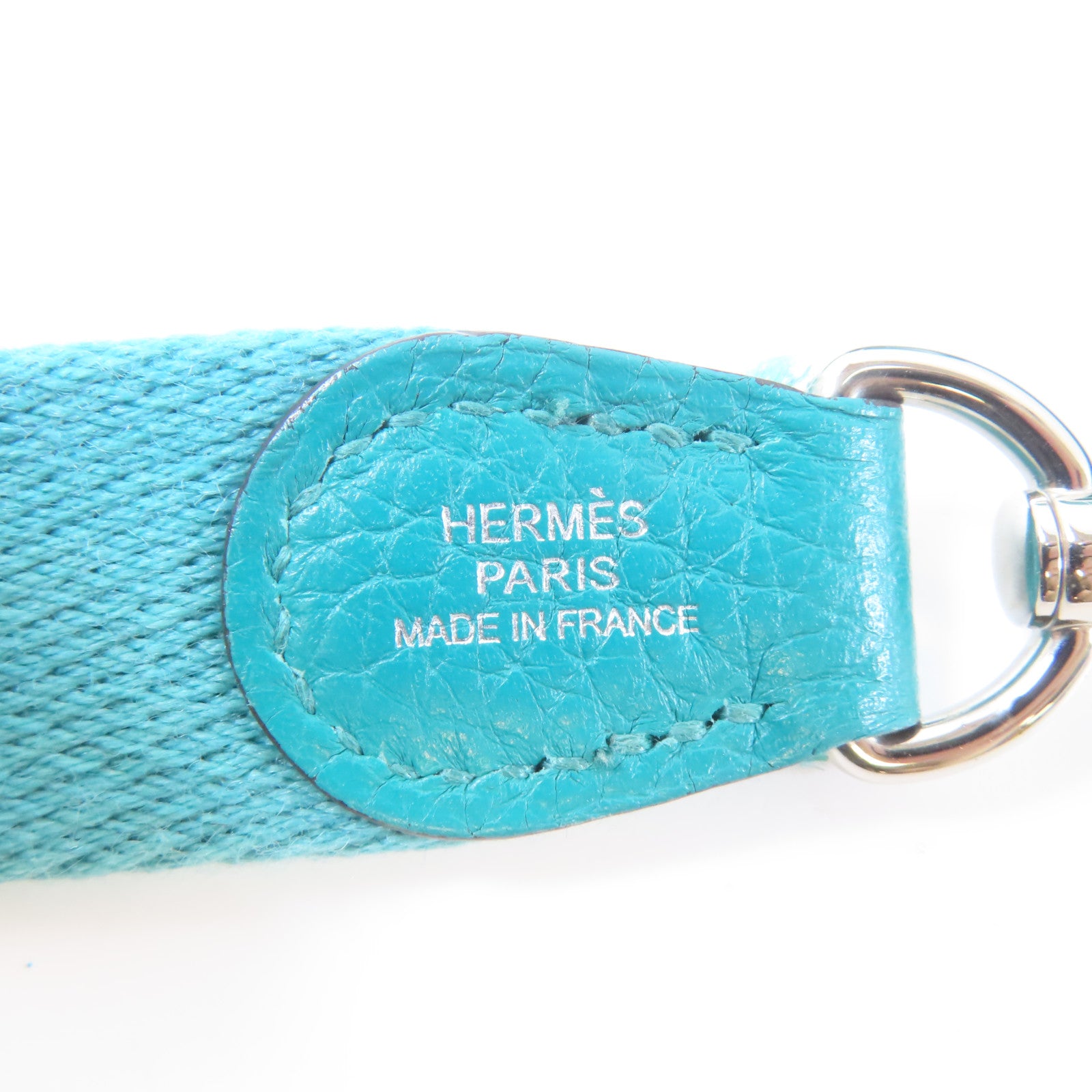 HERMES 【激減優惠】Clemence皮革Evelyne TPM銀扣肩背袋綠色
