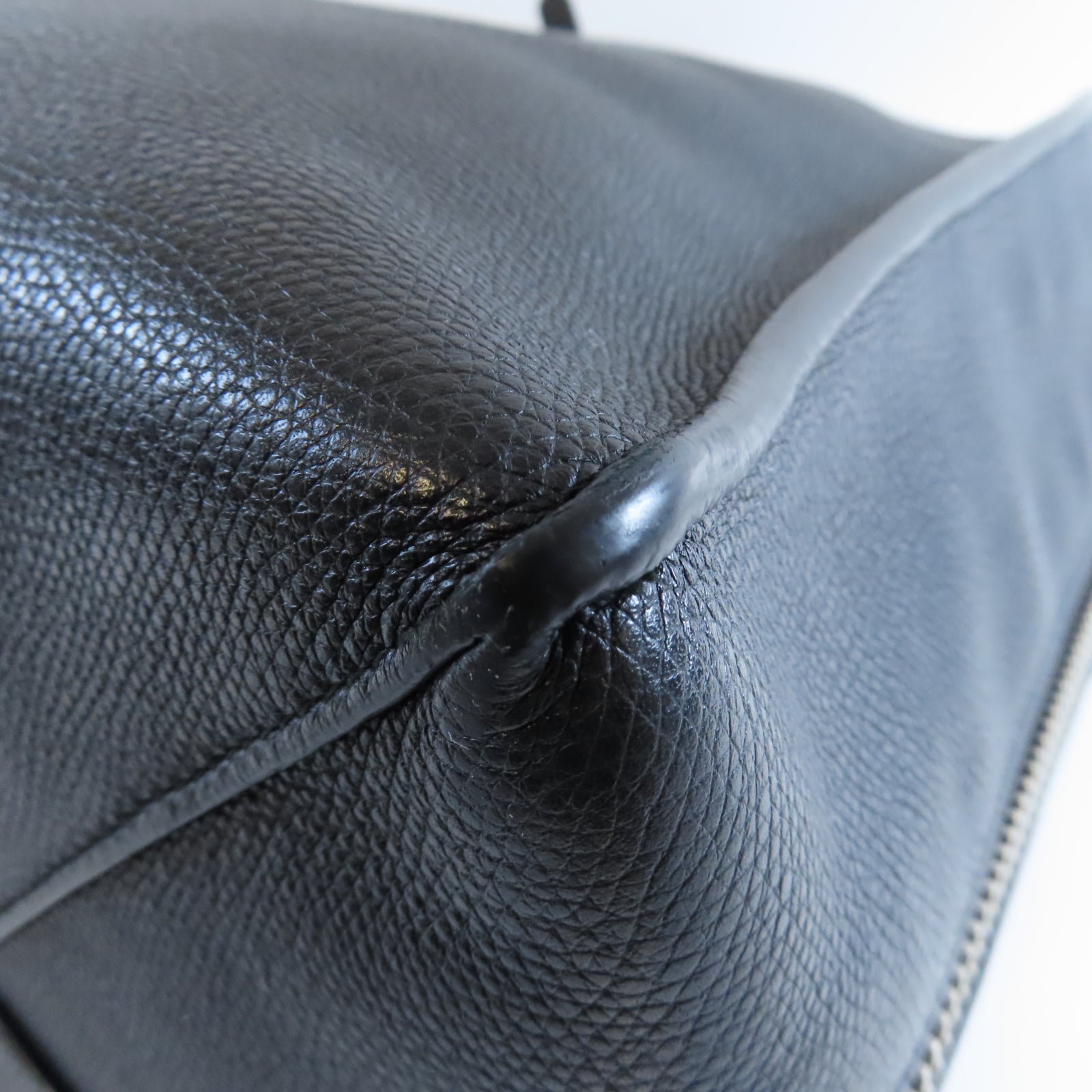 BALENCIAGA 【激減優惠】牛皮皮革Tote Bag銀扣肩背袋黑色