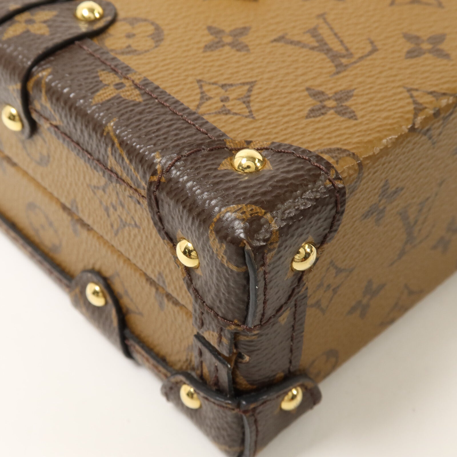 LOUIS VUITTON Monogram Reverse Petite Malle肩背袋