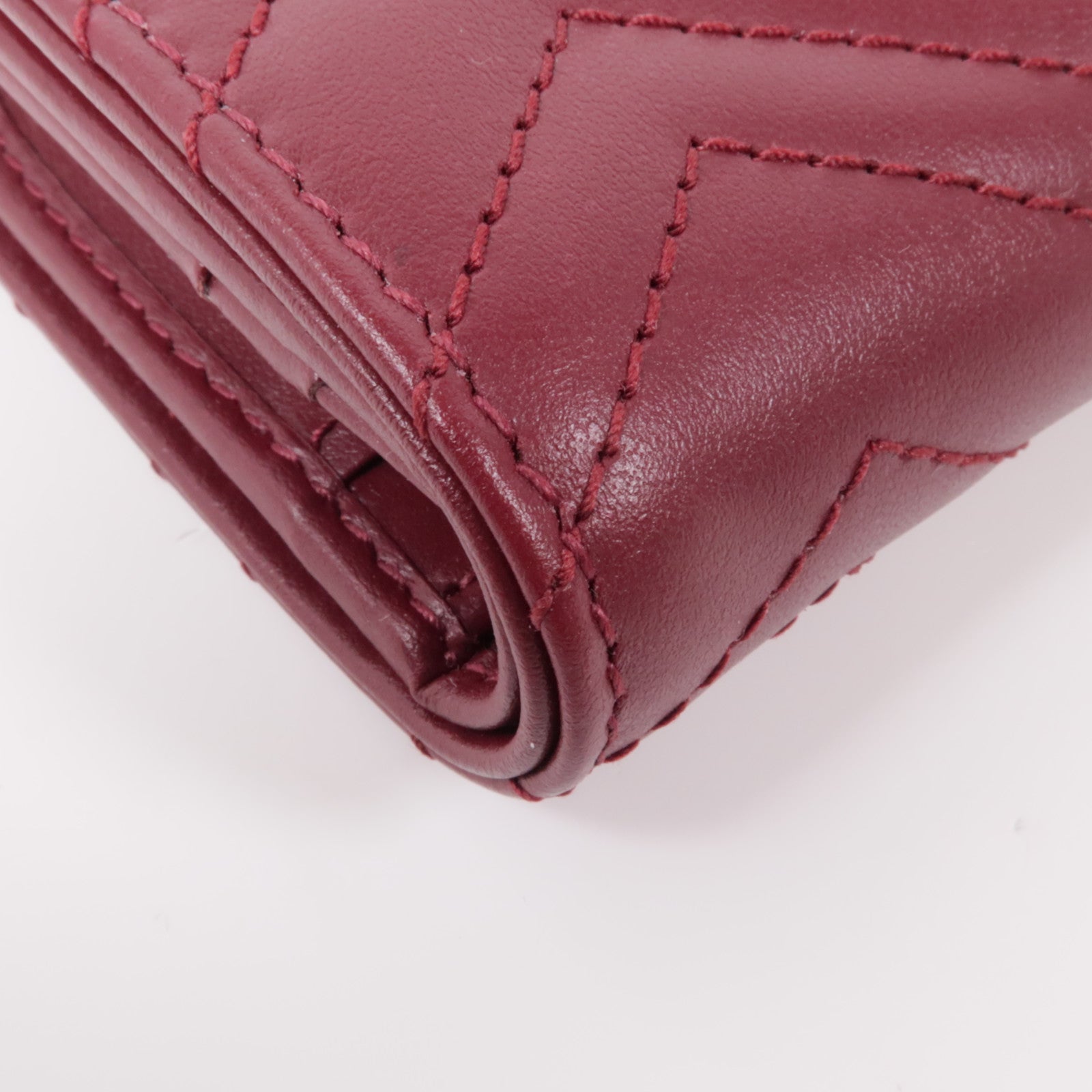 GUCCI 皮革GG Marmont Wallet金扣錢包