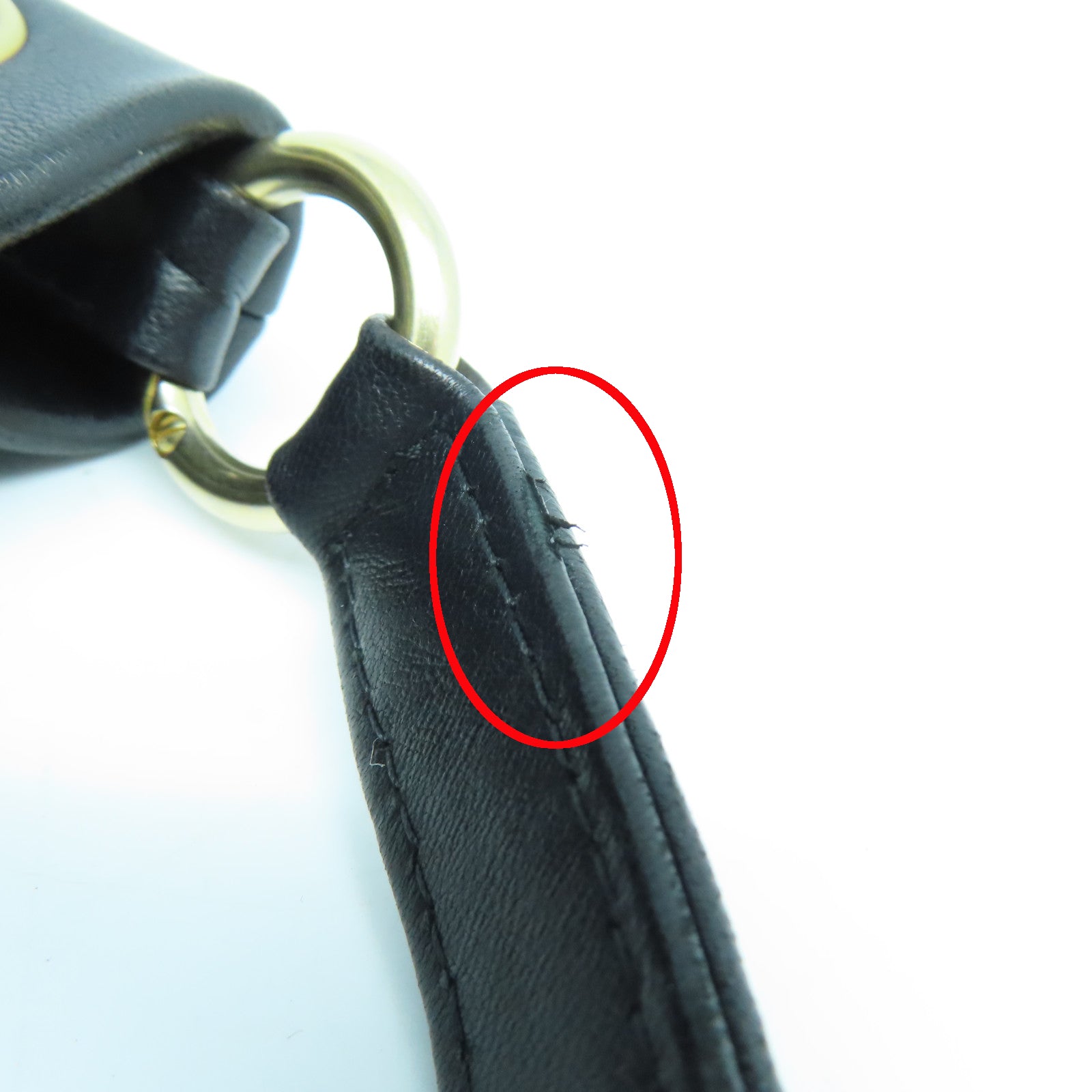 CHANEL 羊皮皮革Shoulder Bag金扣肩背袋黑色