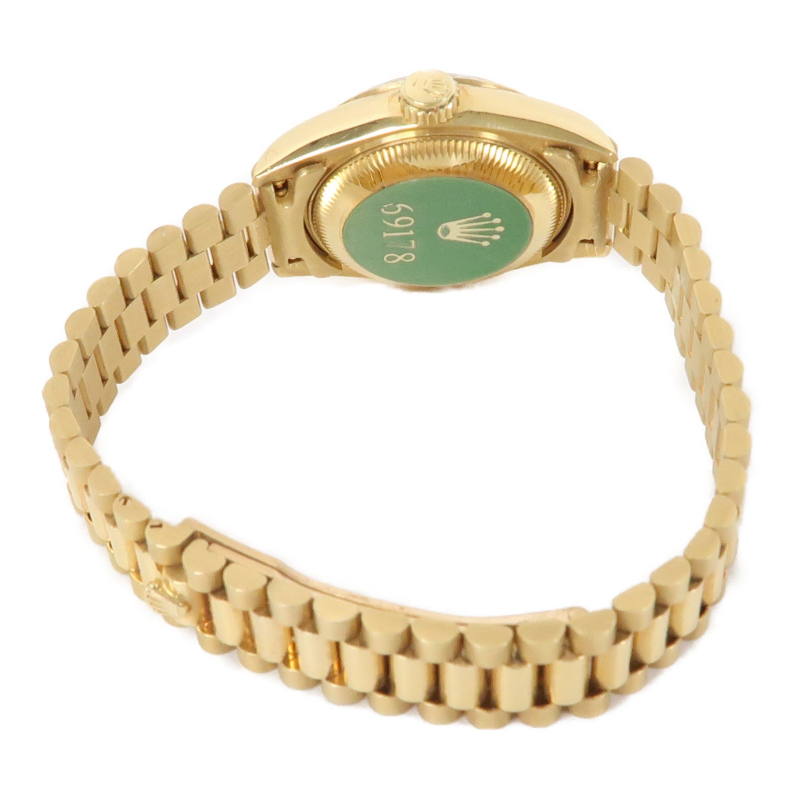 ROLEX Datejust 18K黃金手錶自動機芯金色