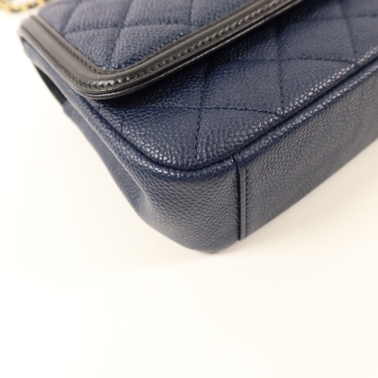 CHANEL 牛皮皮革CC Filigree Flap Bag鏈帶肩背袋
