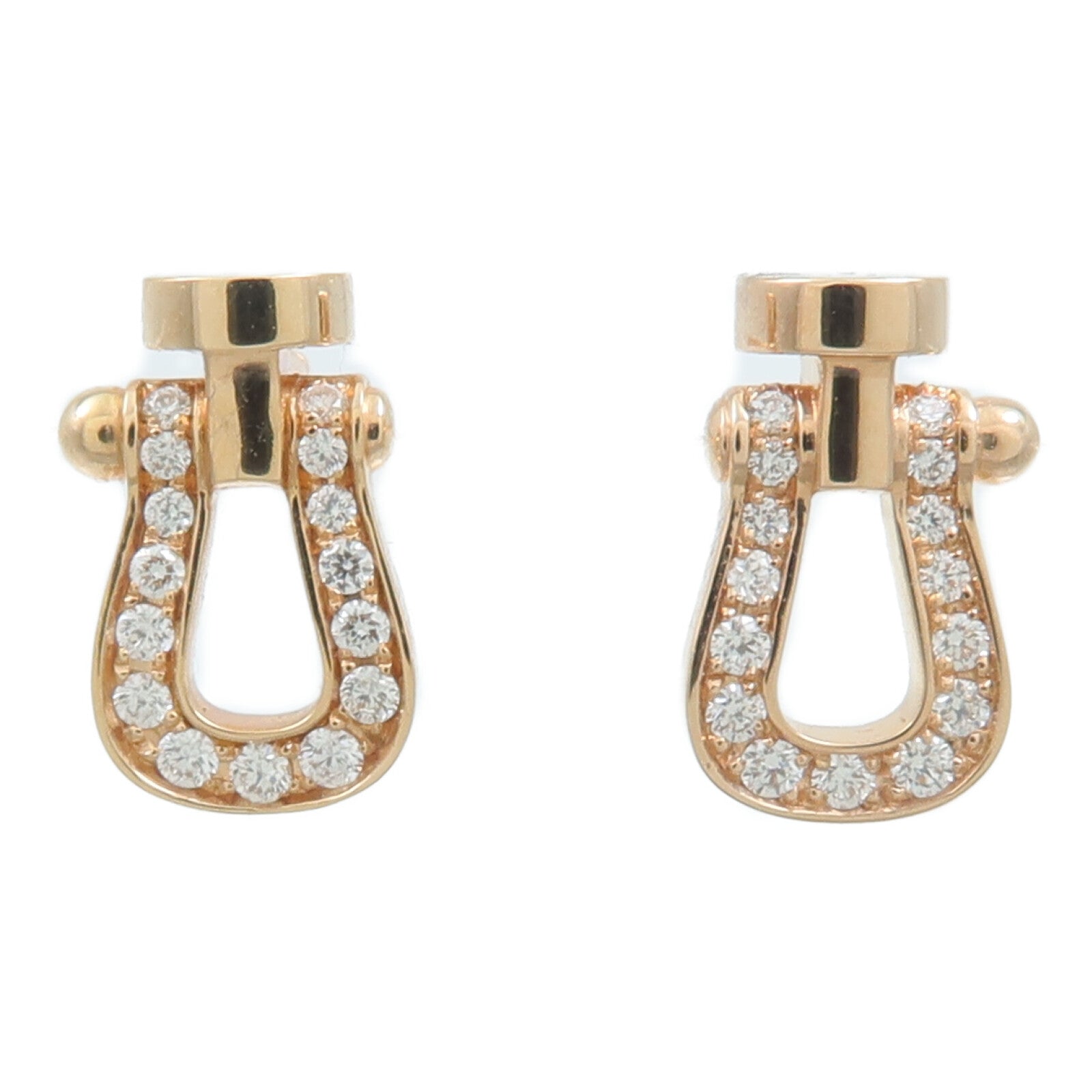 FRED 18K玫瑰金Force 10 Earrings鑽石耳環