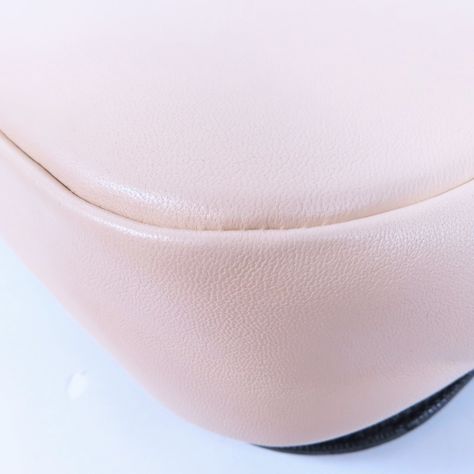 CHANEL 【激減優惠】牛皮皮革Chain Shoulder Bag金扣鏈帶肩背袋黑色/米色
