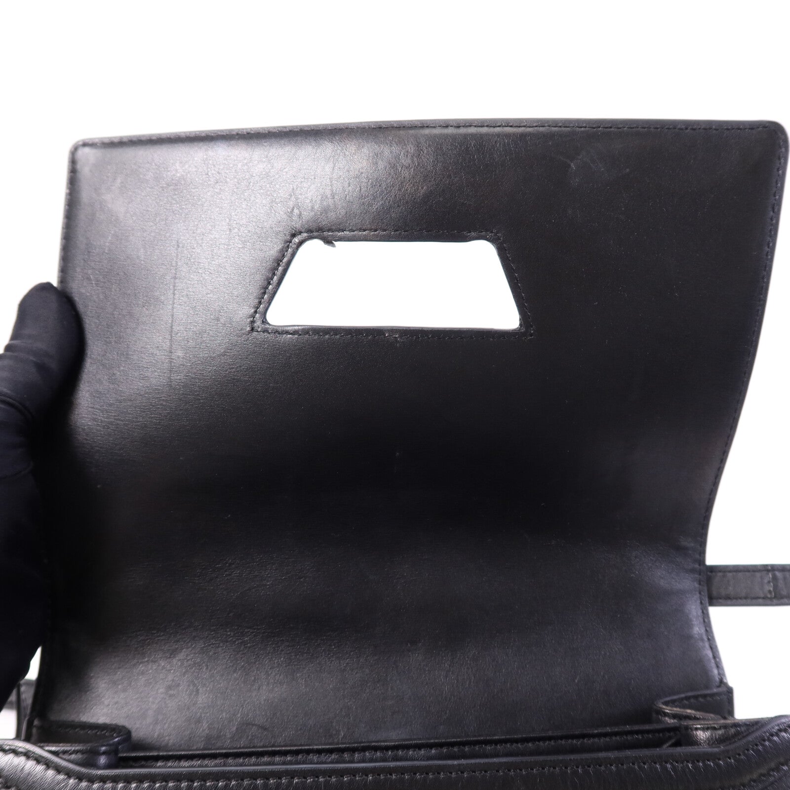 LOEWE 牛皮皮革Shoulder Bag金扣肩背袋